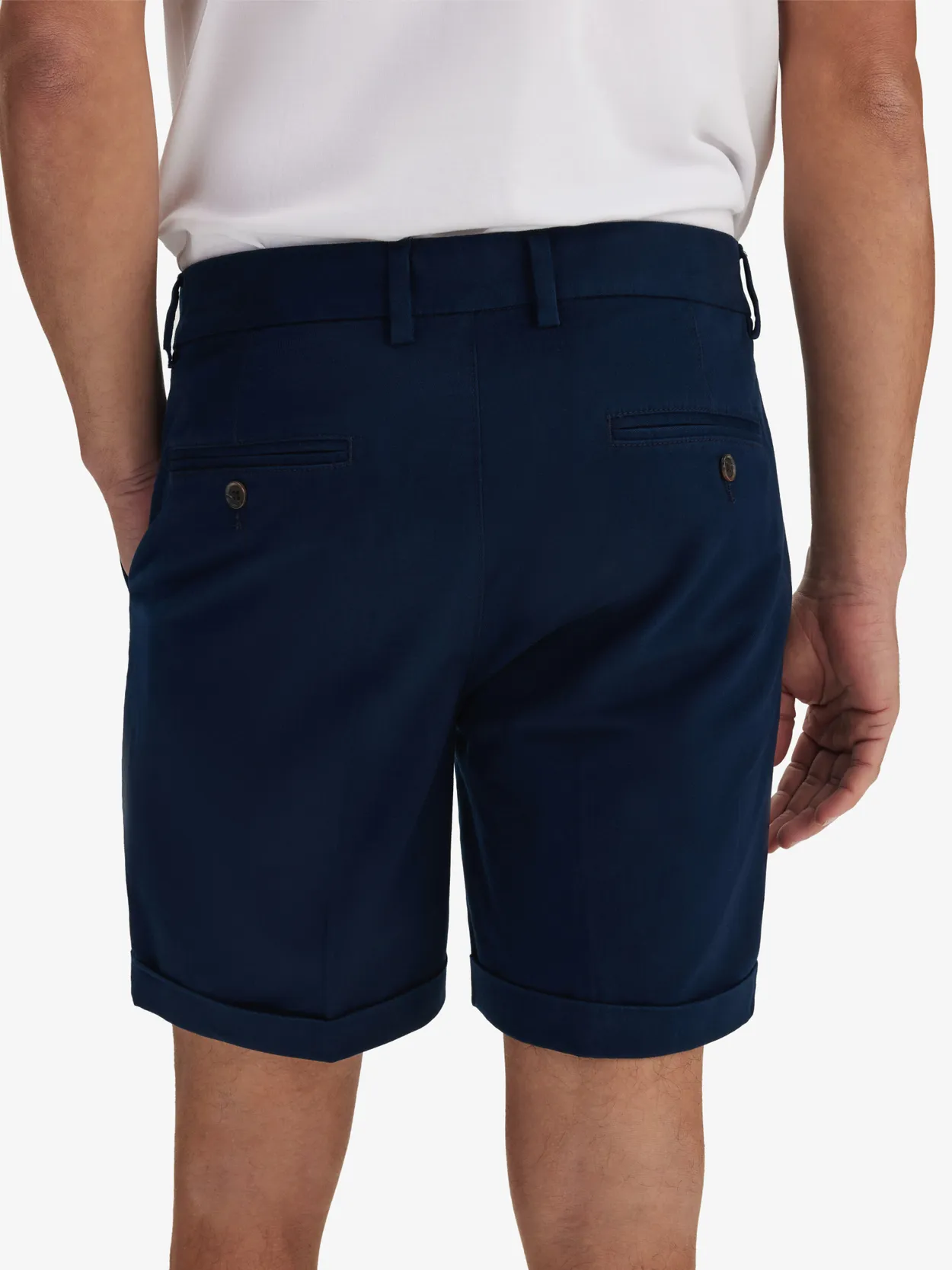 Dark Blue Chinos Shorts