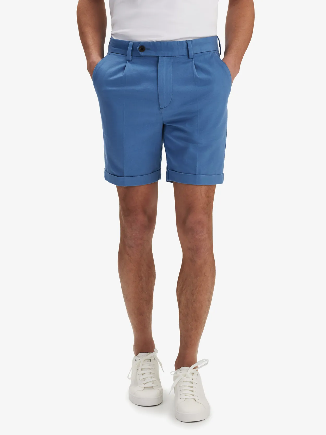 Blue Chinos Shorts