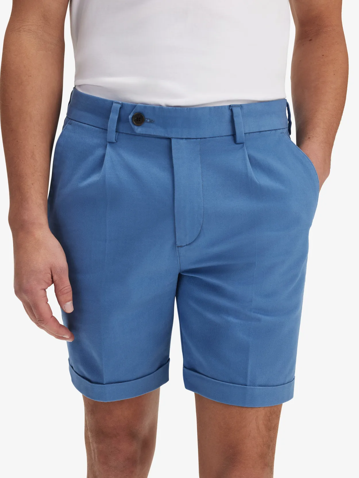 Blue Chinos Shorts