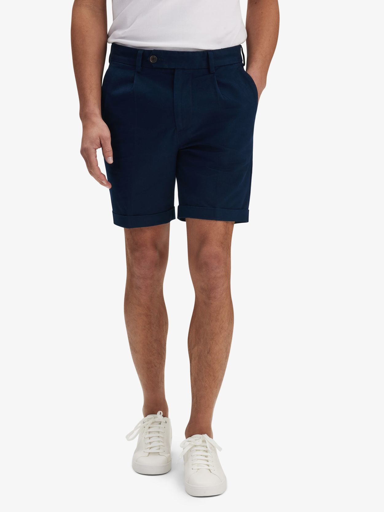 Mørkeblå Chino Shorts