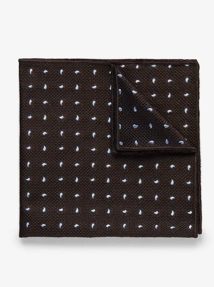 Brown Grenadine Pocket Square