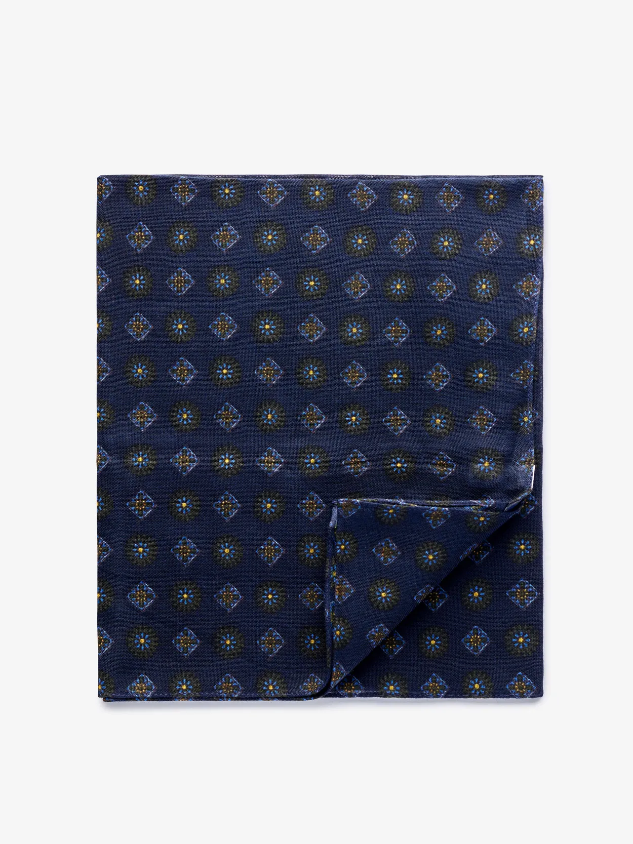 Louis Vuitton Blue Paisley Print Cotton On the Road Bandana Scarf