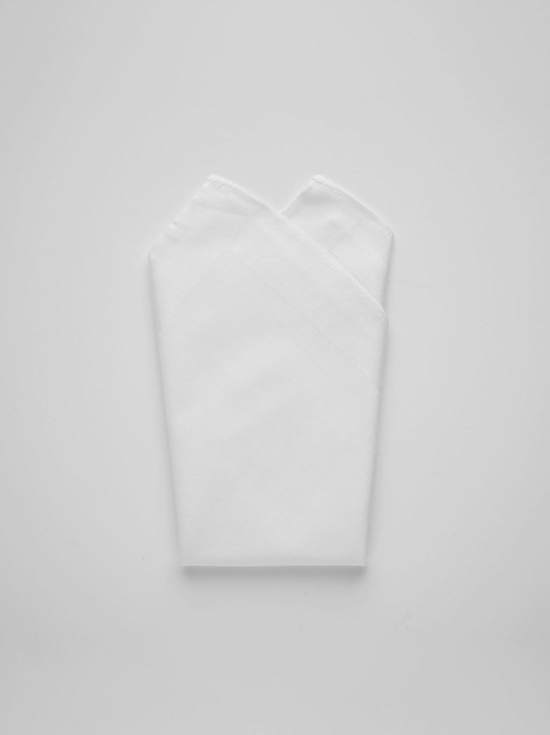 Hvid Lommetørklæde Bomuld