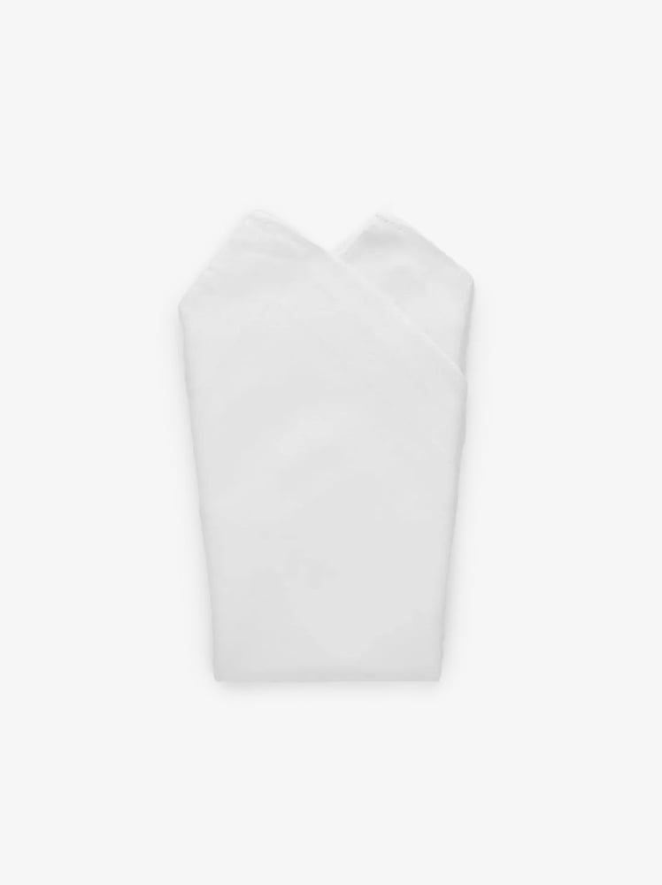 White Pocket Square