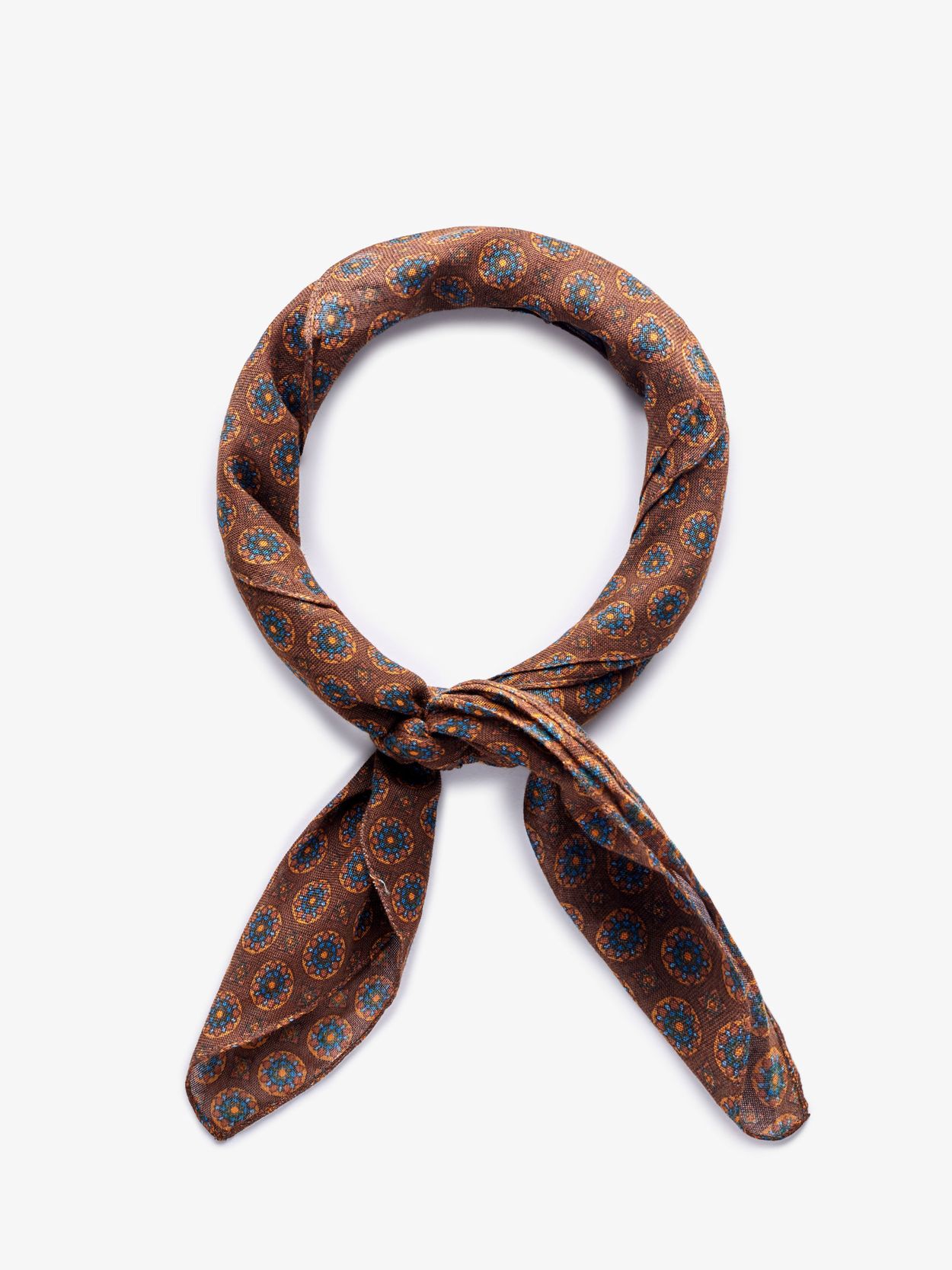 Brown Bandana - Cotton Paisley - Buy online | John Henric
