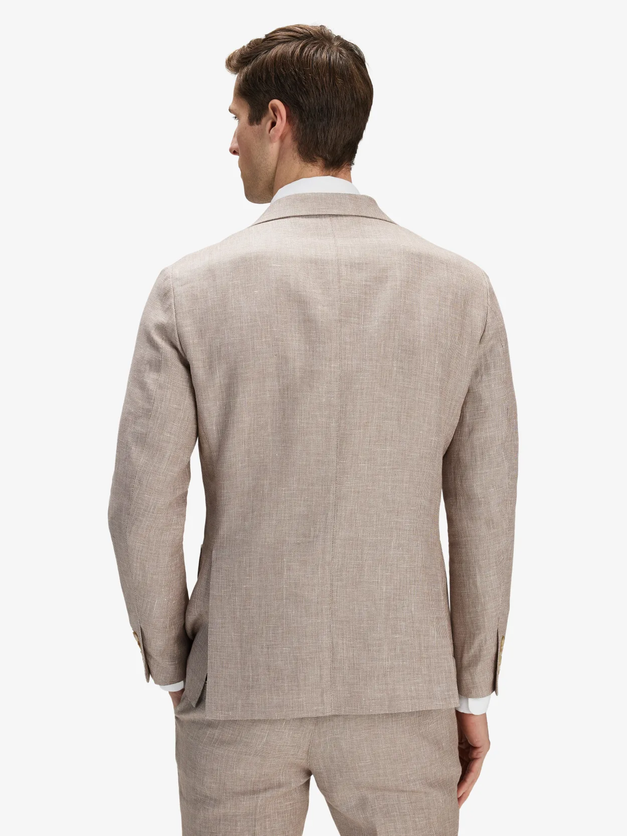 Image number 3 for product Beige Linen Suit Santino