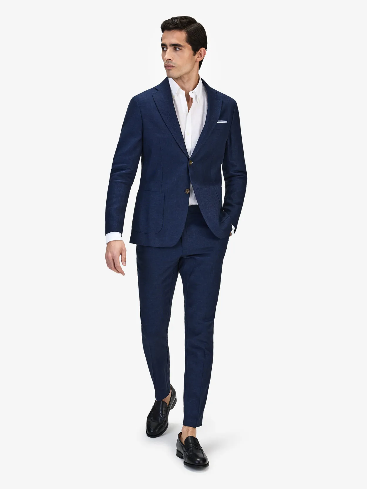 Image number 8 for product Blue Linen Suit Santino