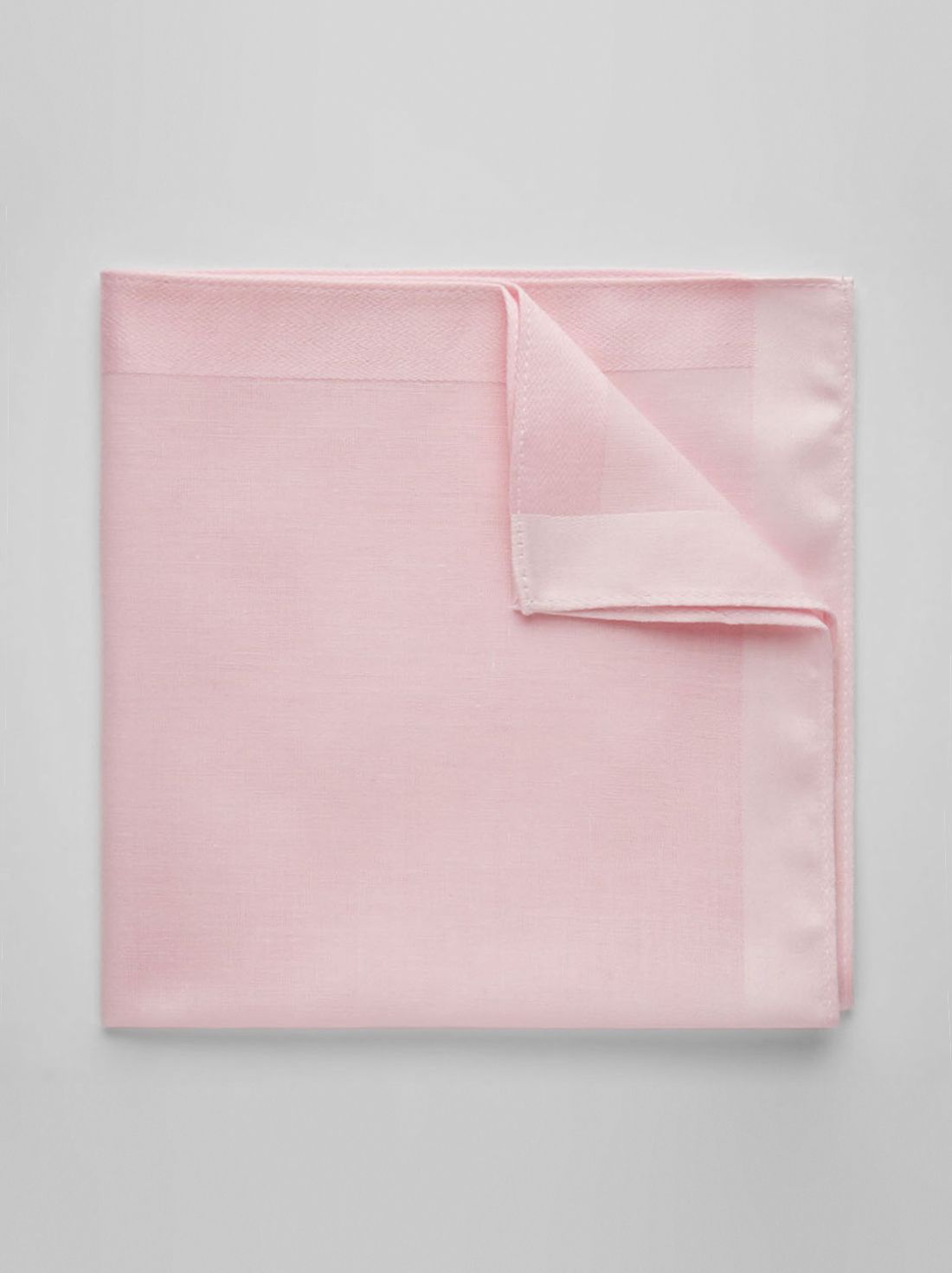 Pink Pocket Square Cotton
