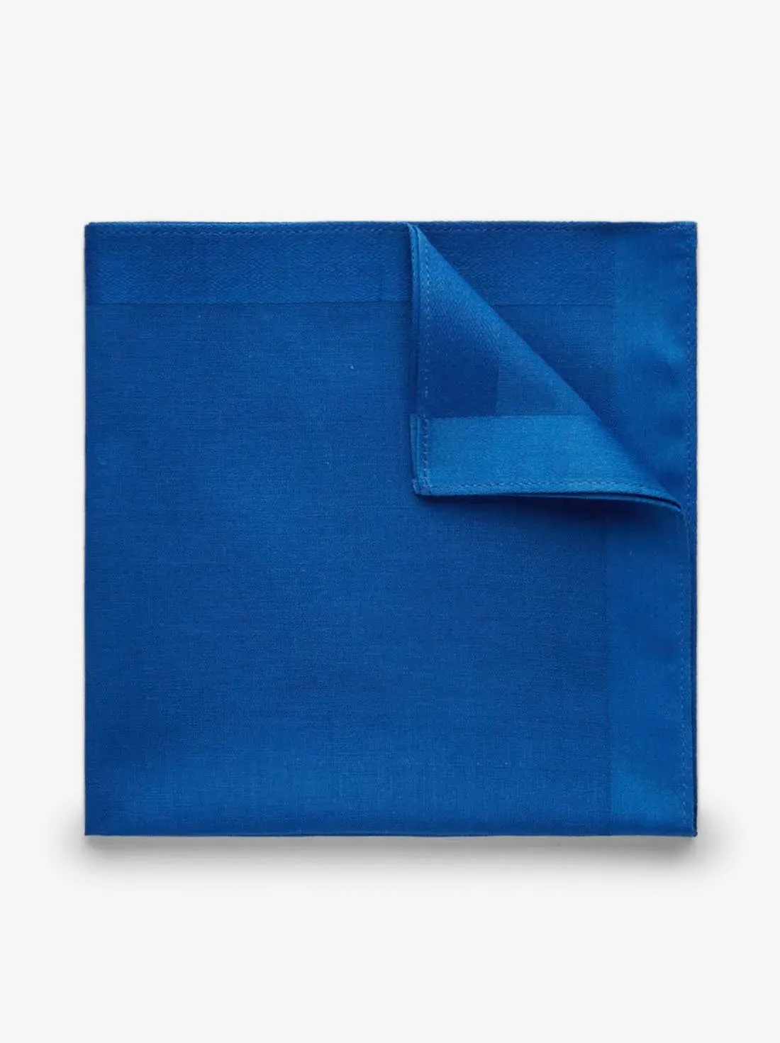 Blue Pocket Square Cotton