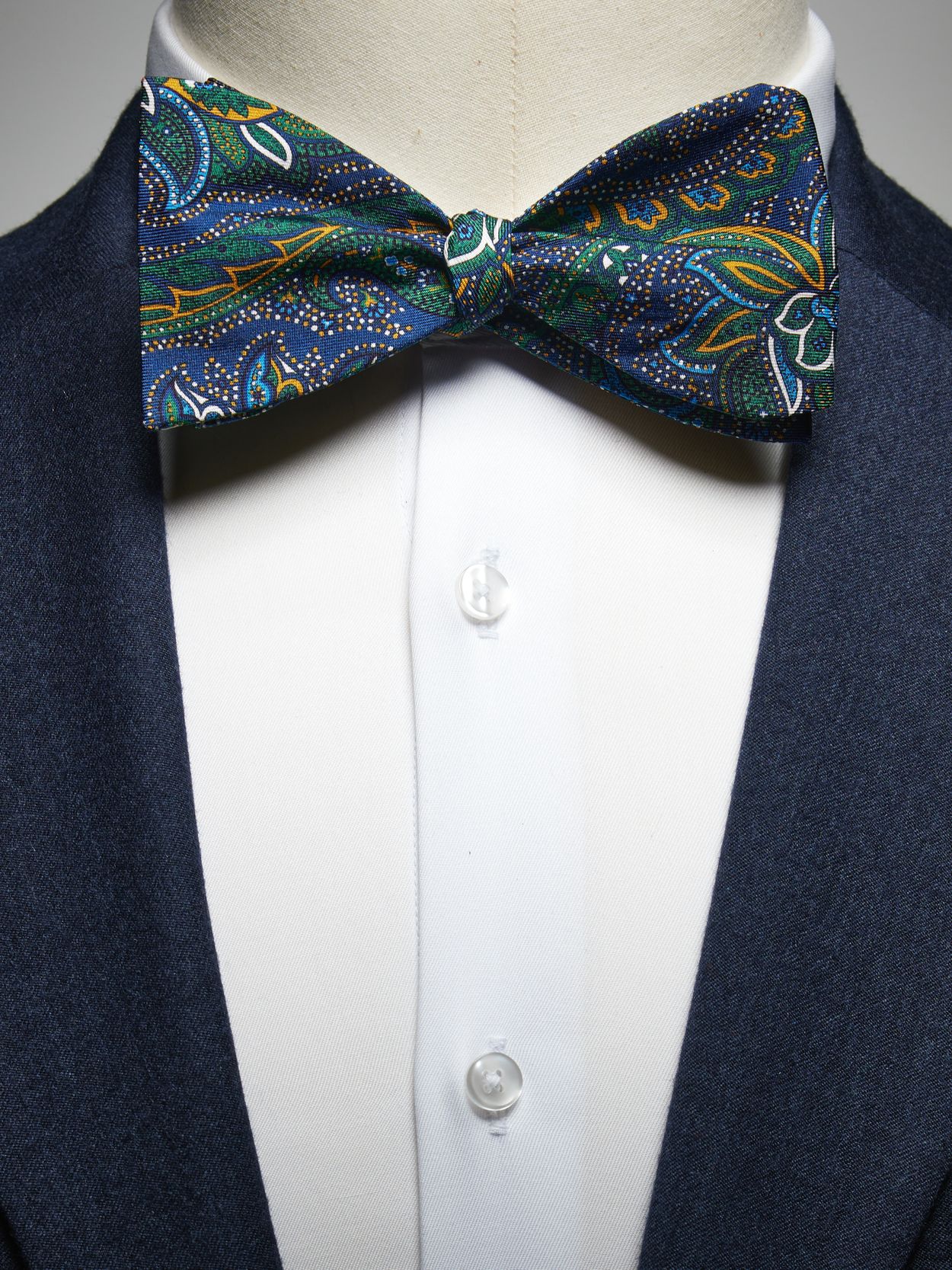 Blue Bow Tie Paisley