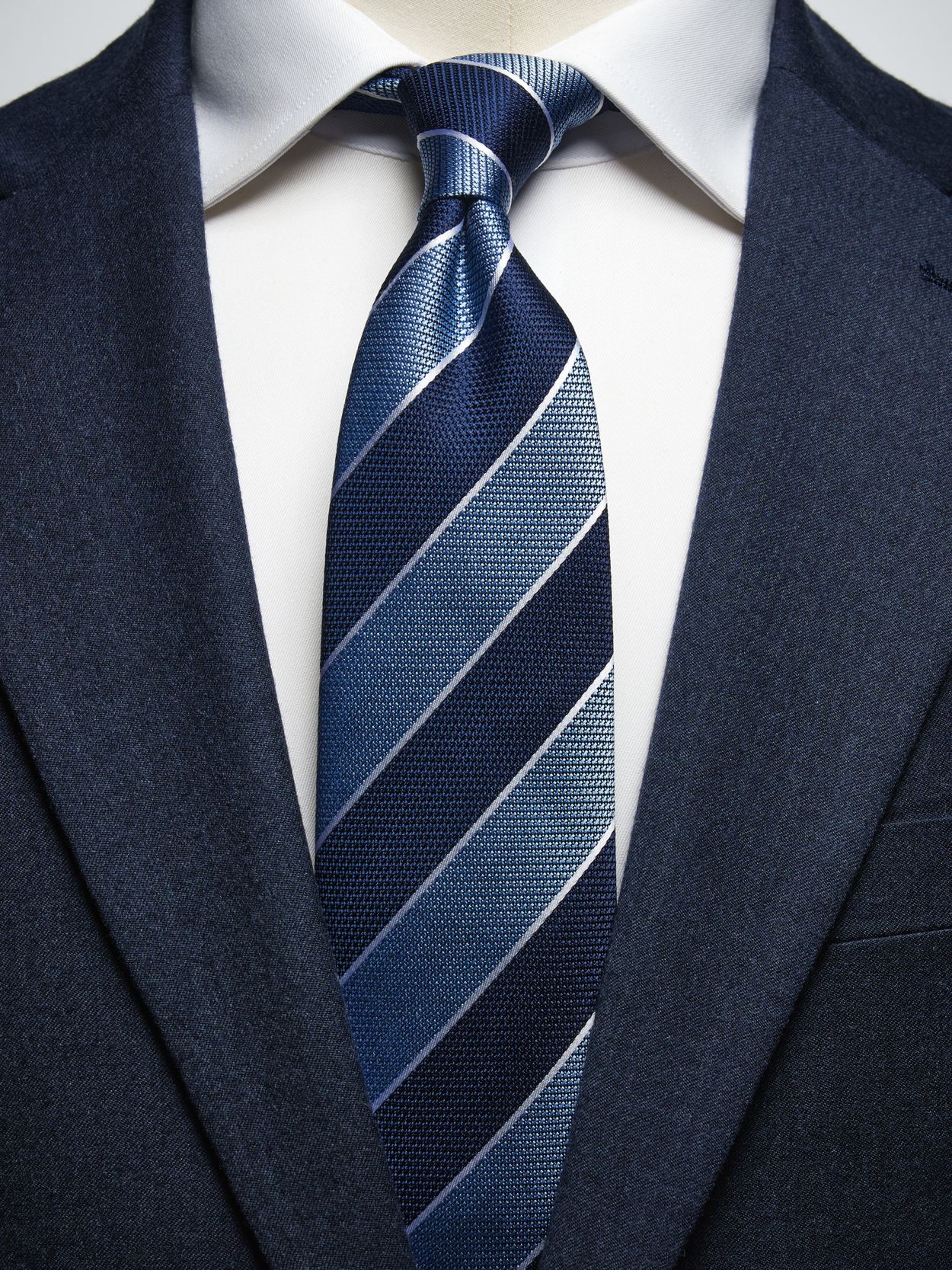 Blue & Light Blue Tie Stripe