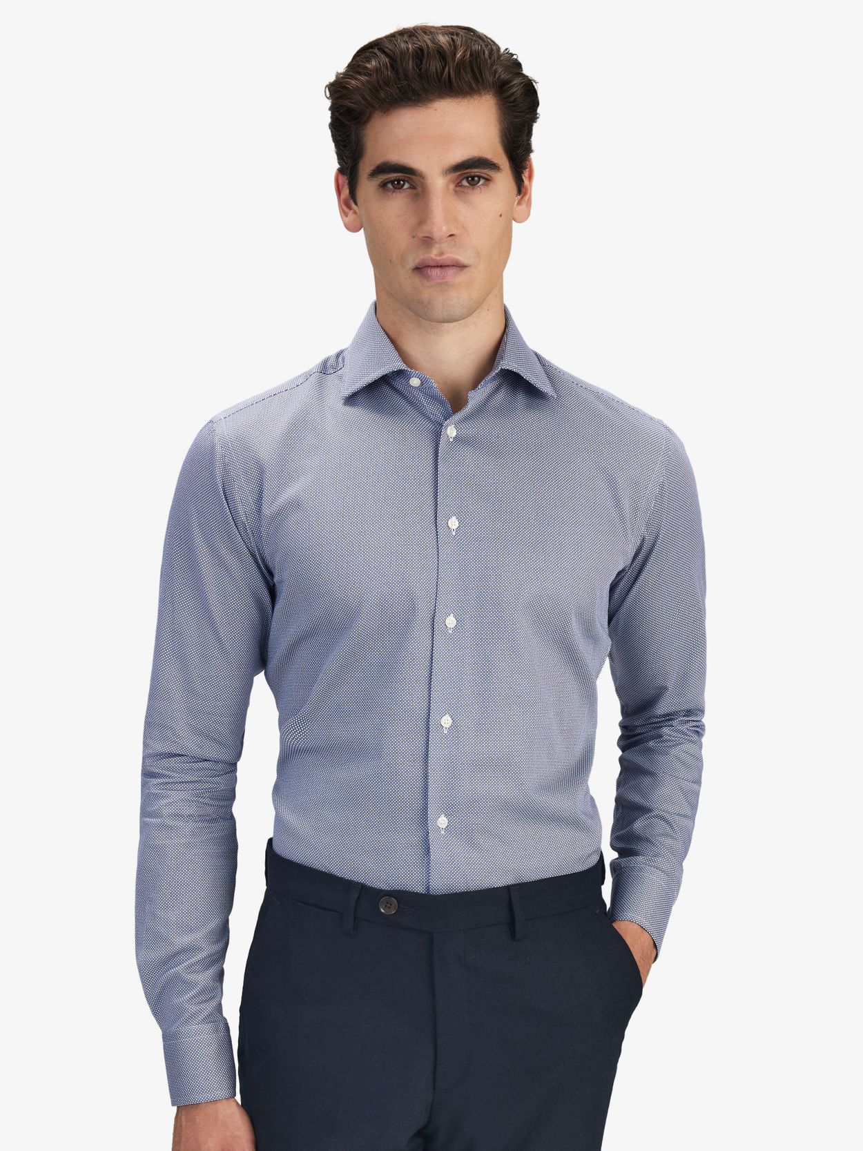 Chemise à Imprimé Bleu