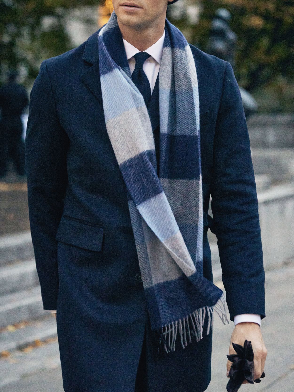 FULLRON Men's Winter Cashmere Feel Scarf - Soft Warm Long Scarves 70x12 Inches