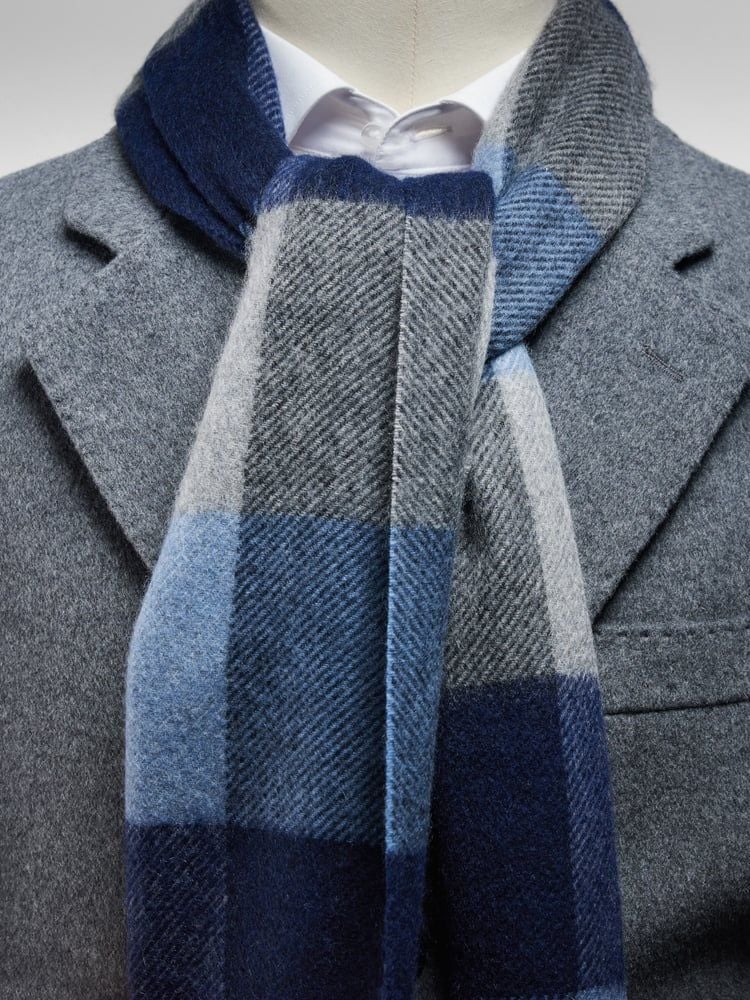 Blue Cashmere Scarf