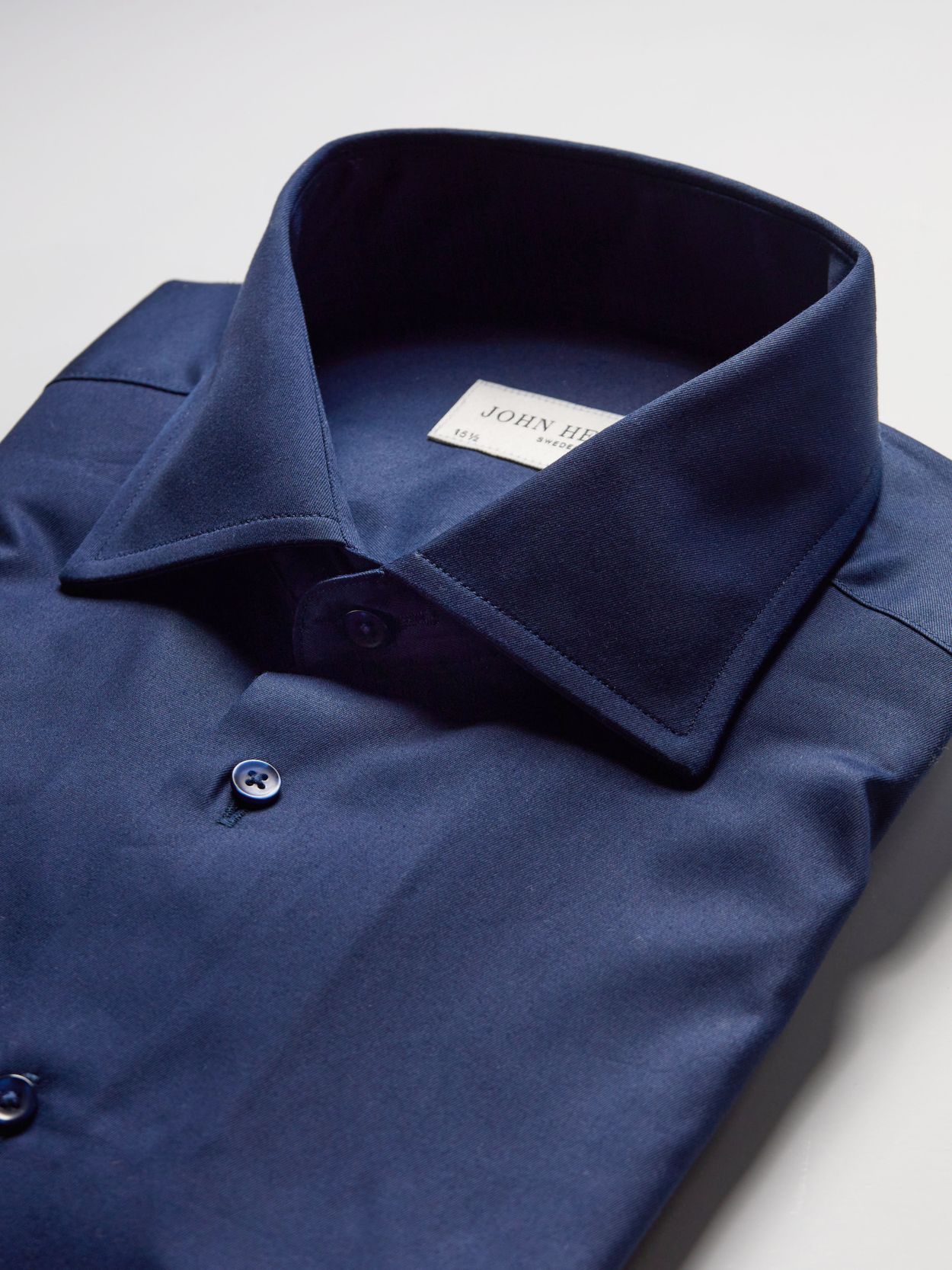 green emerald velvet dress Slim Fit Navy Cotton Blend Dress Shirt L / 6 / Navy