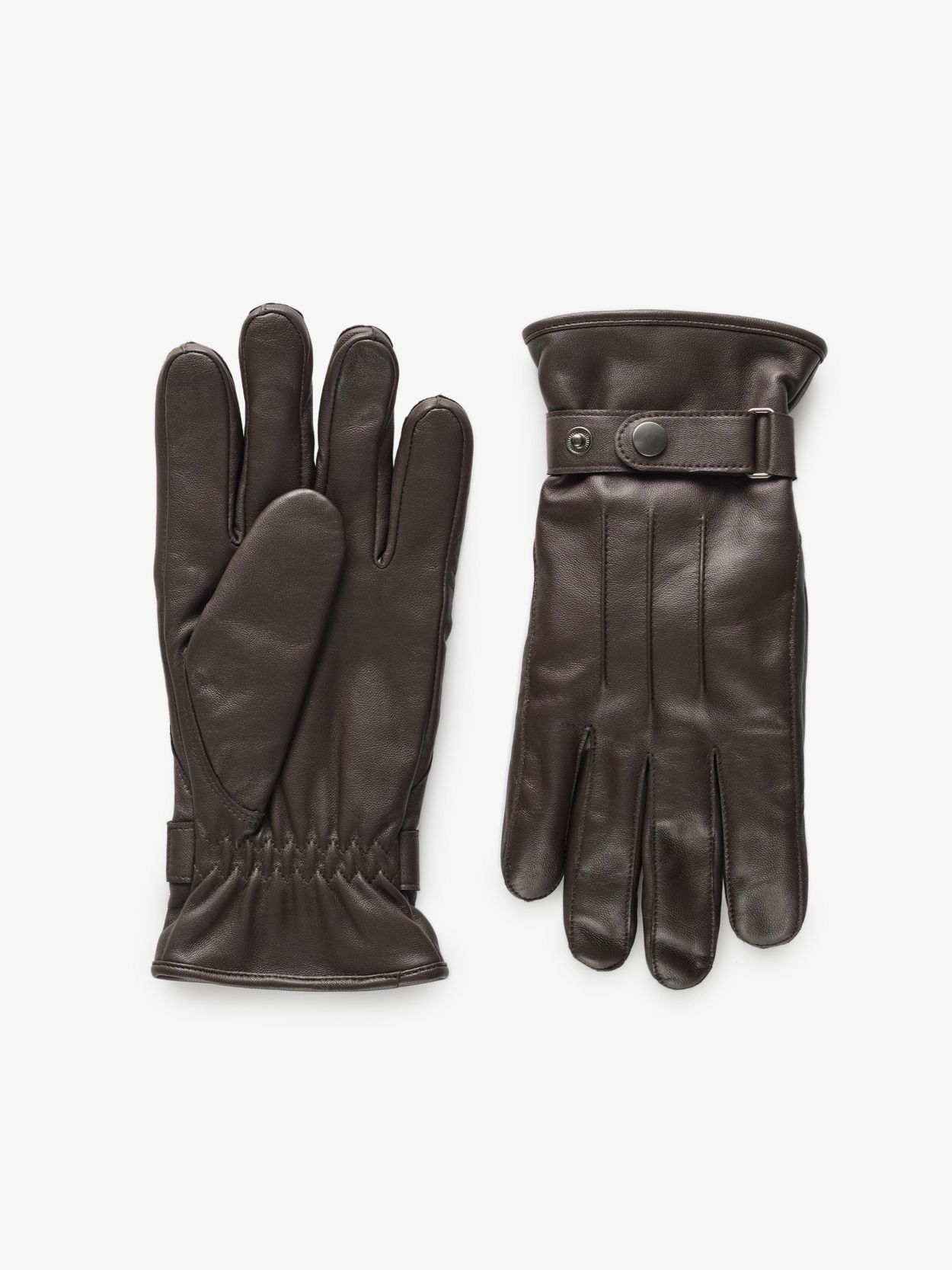 Brown Leather Gloves Niseko