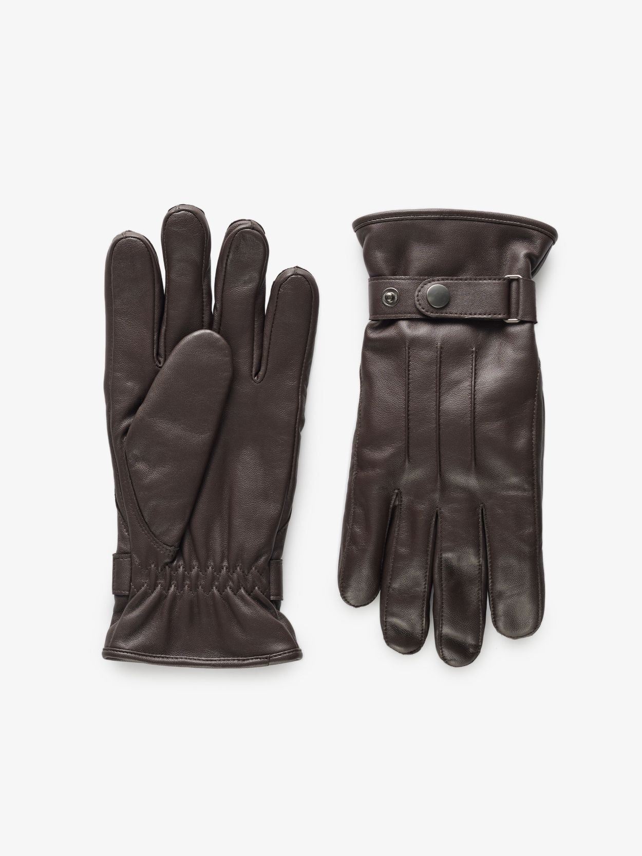 Gants en cuir marron Niseko