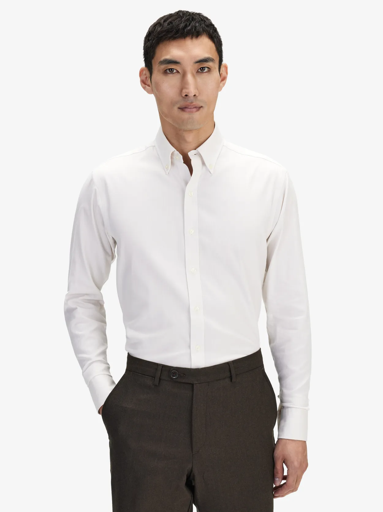 Chemise en Flanelle Blanc Cassé