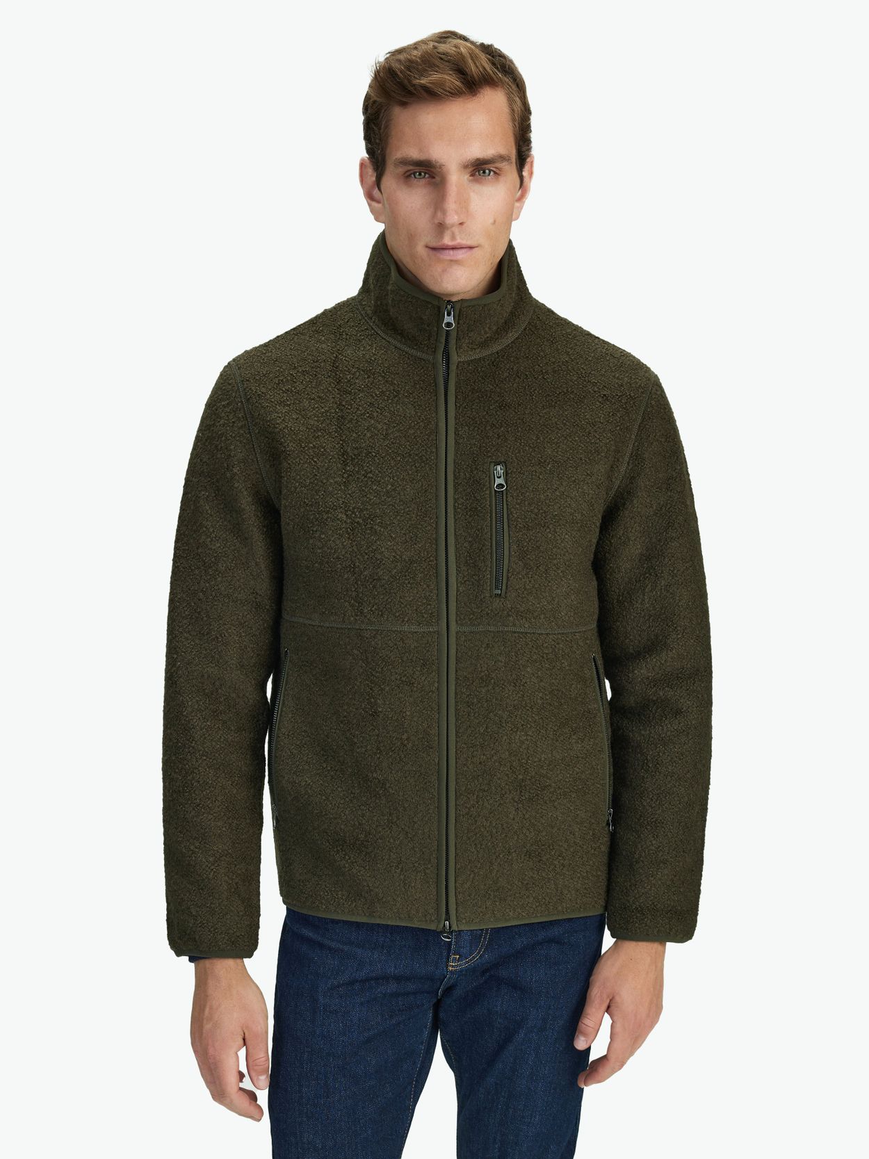 Mens wooly fleece on sale jacket