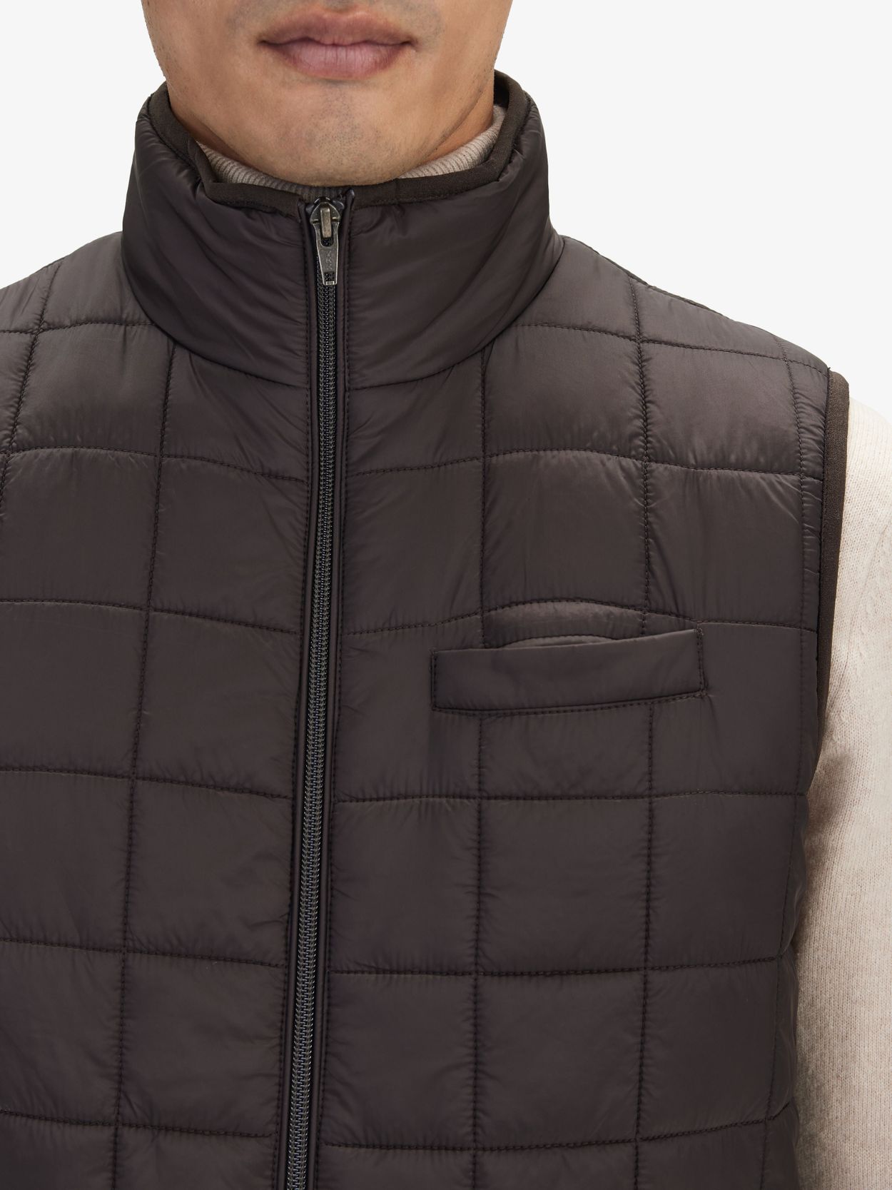 Padded Lightweight Vest - Rust brown - Men