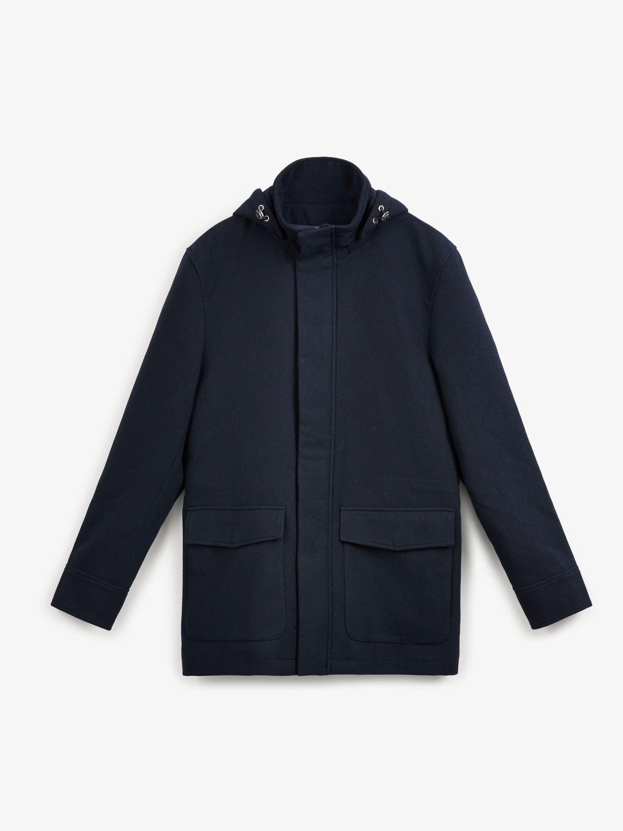 Blue on sale hooded coat