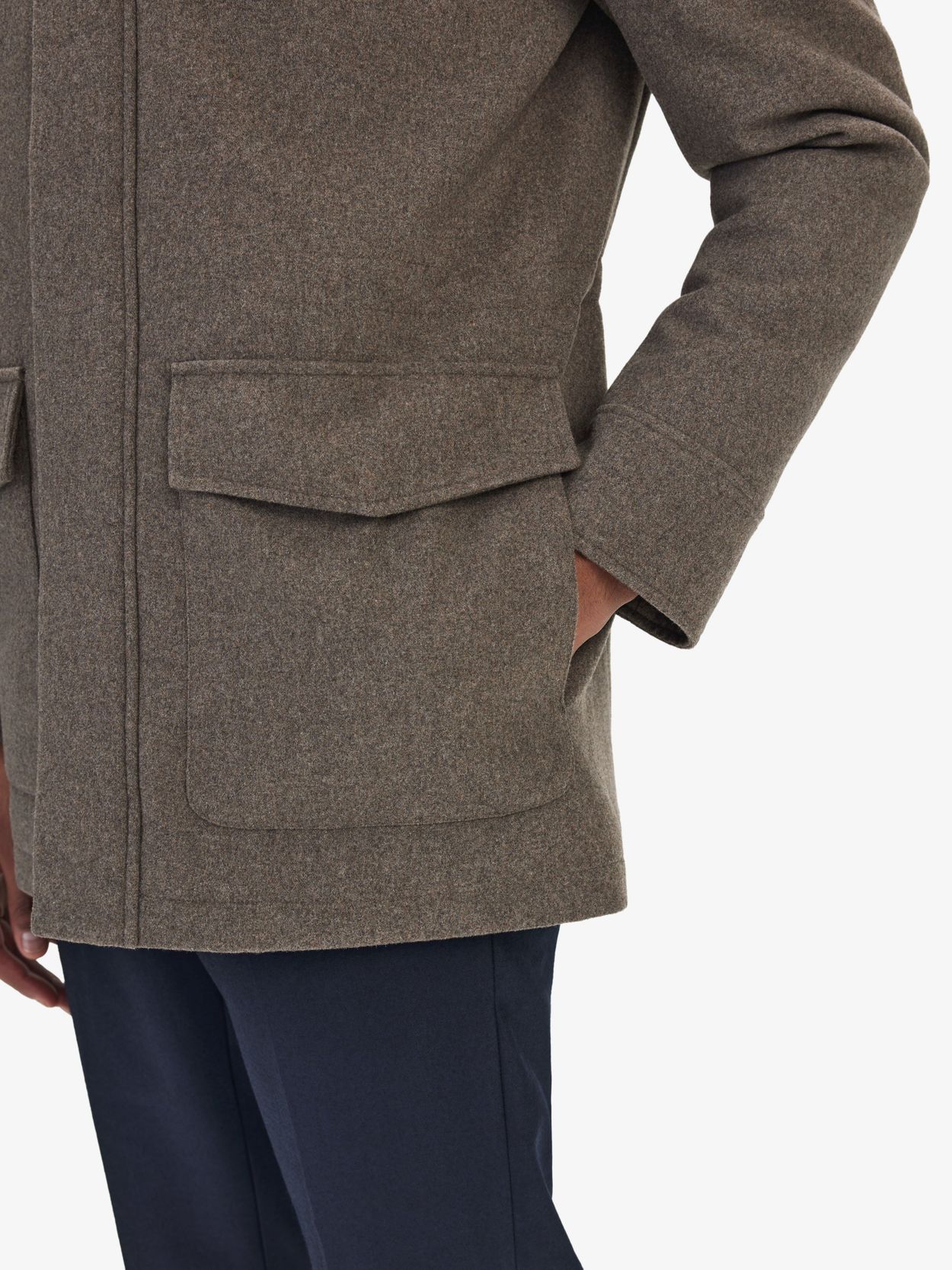 Wool Hooded Coat - Buy online | John Henric