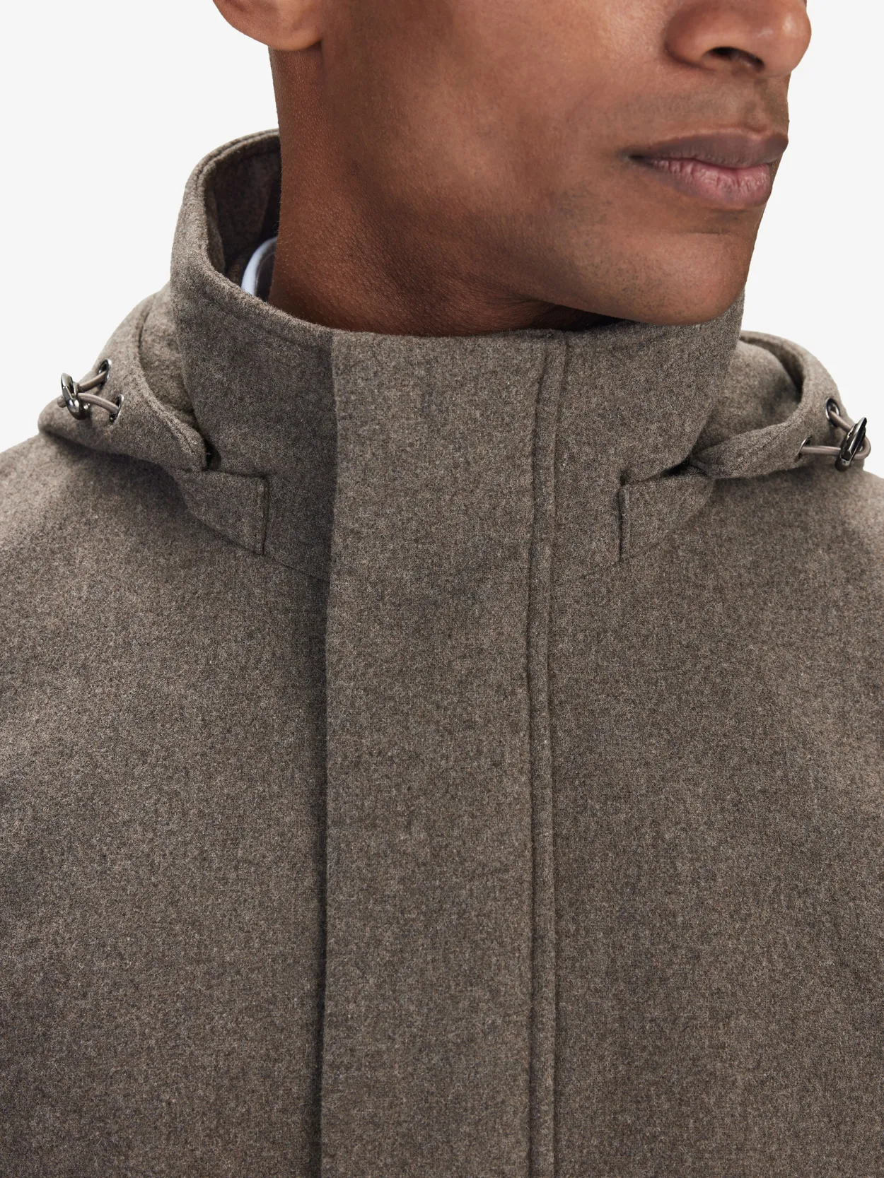 Wool Hooded Coat Buy online John Henric