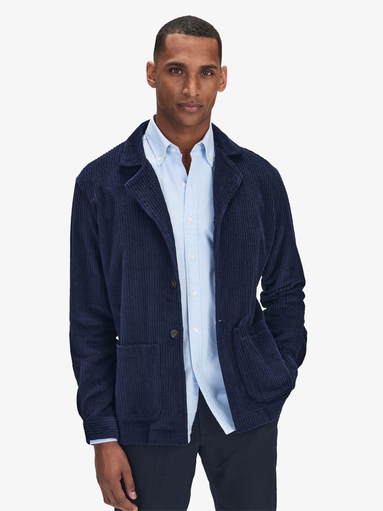 Mens blue hotsell corduroy jacket