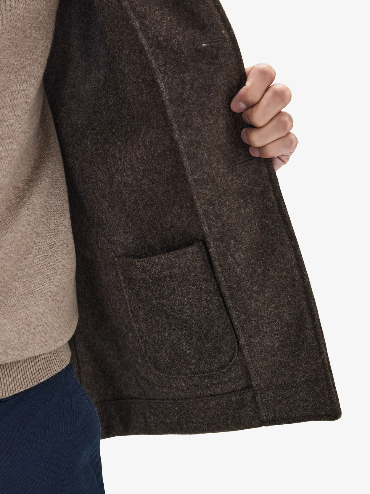Cheap Womens Winter Coats Lapel Sharpe Fleece Patchwork Pocket