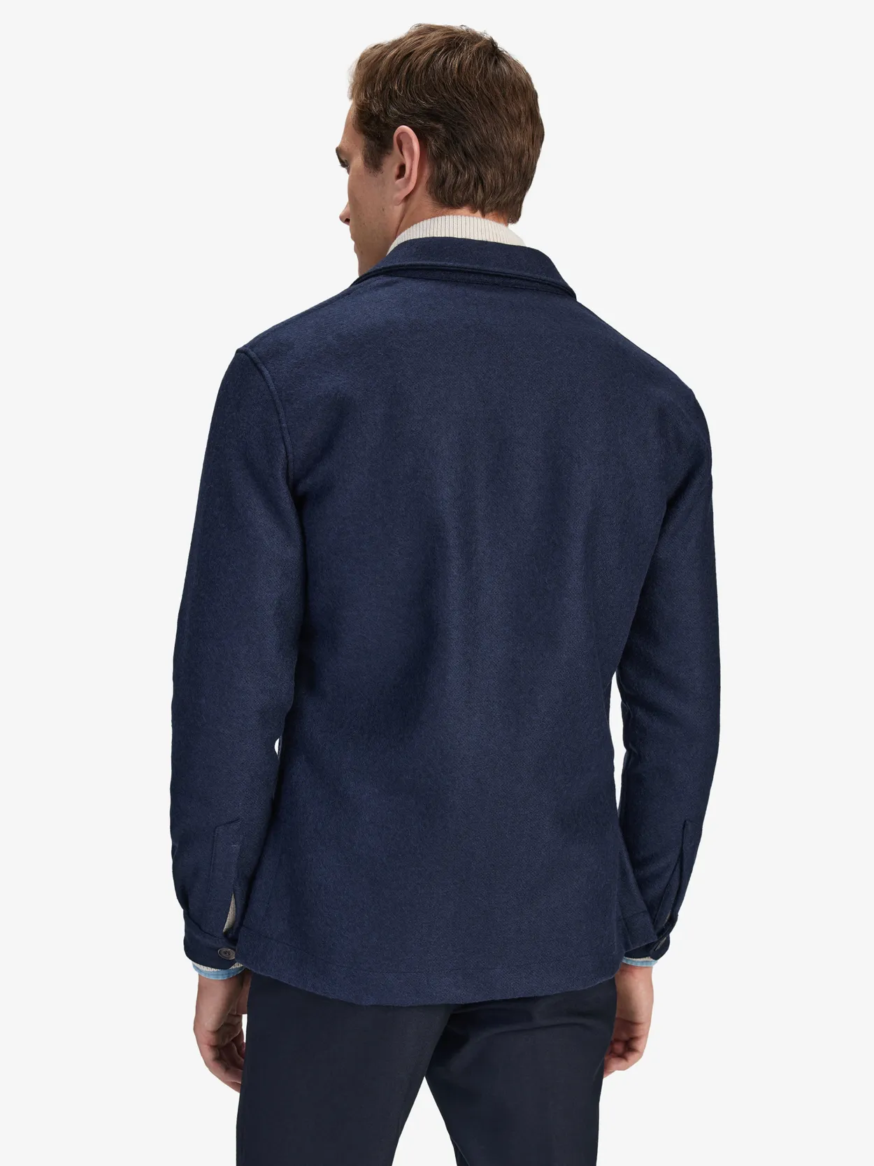 Mens blue wool clearance blazer