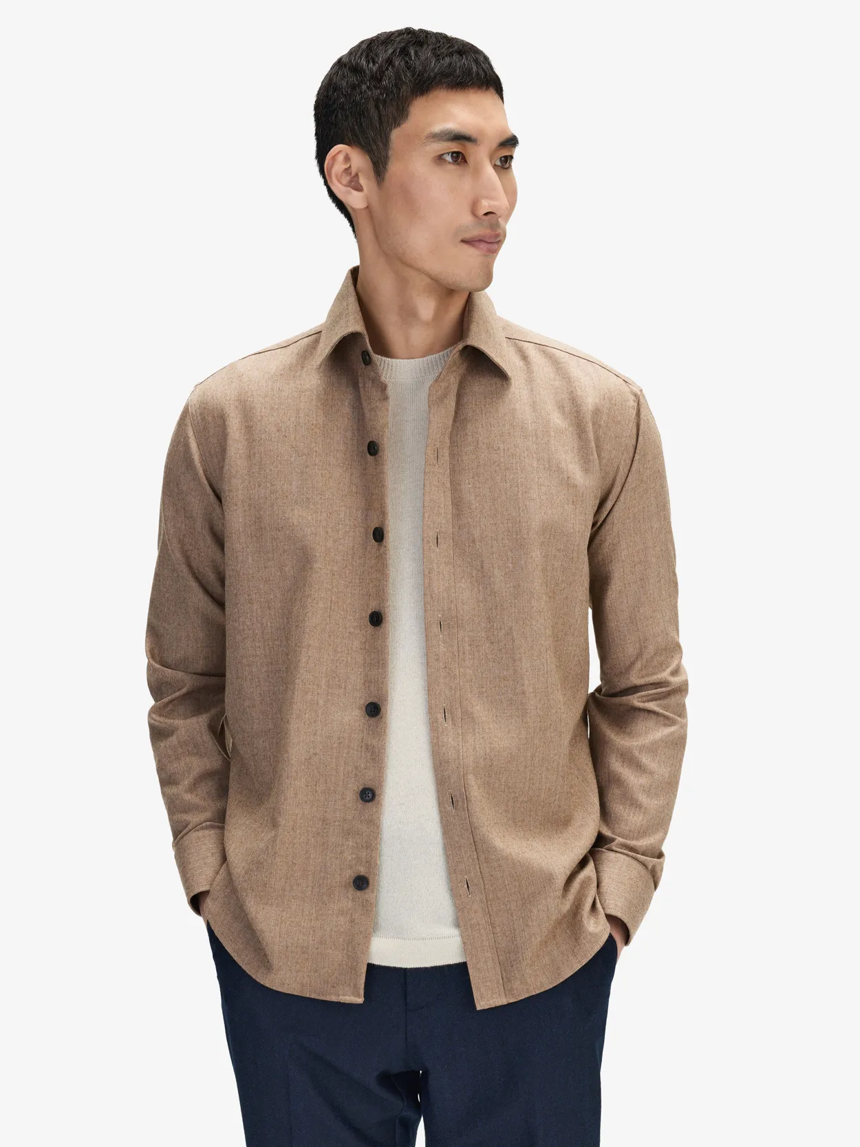 Beige Wool Shirt