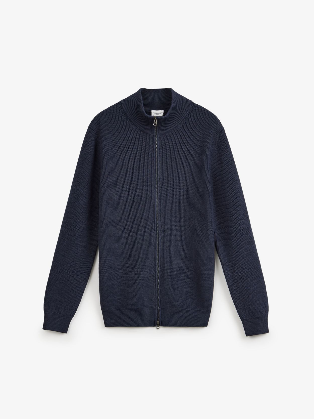 Navy blue zipper sweater hot sale