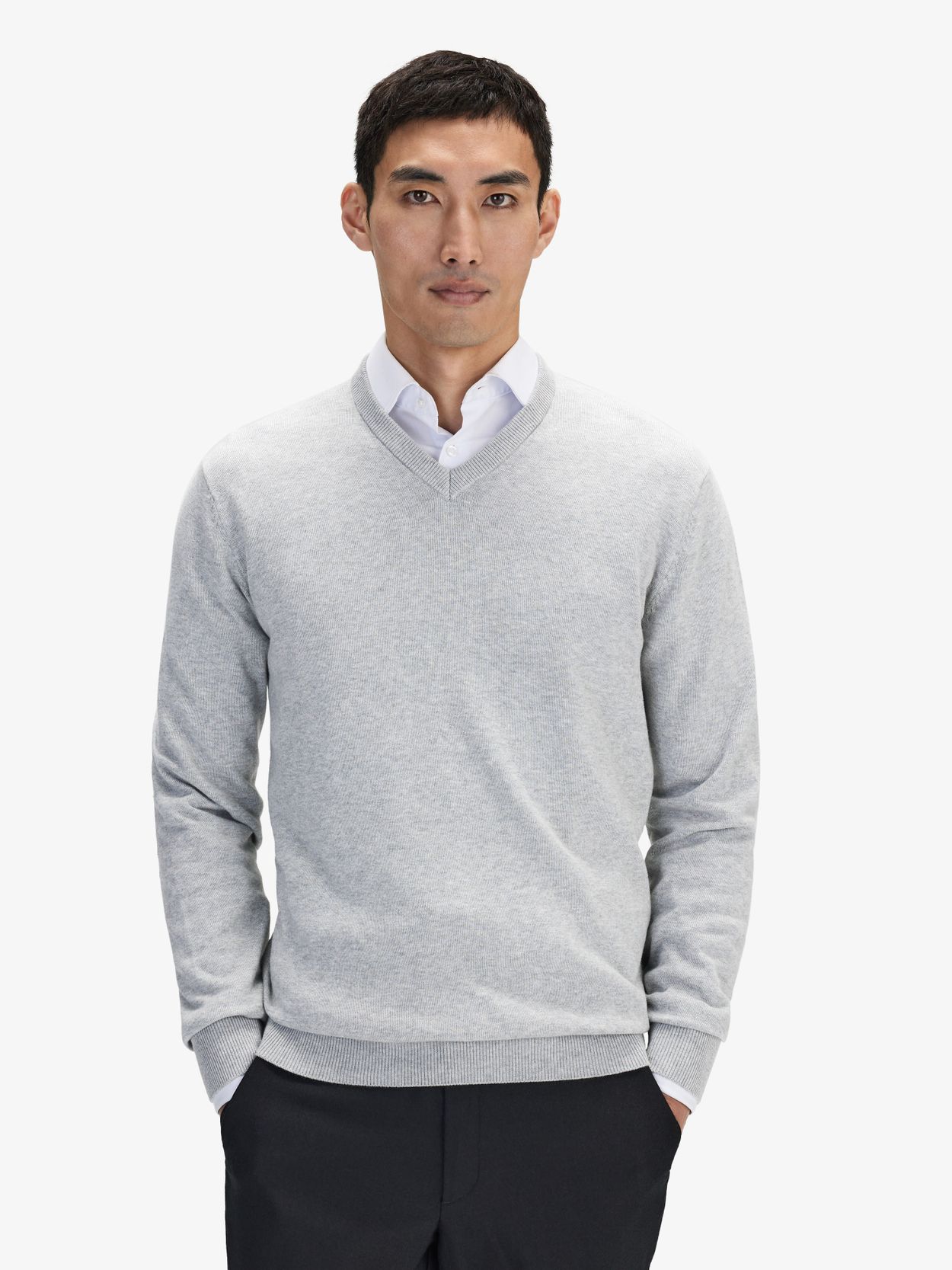 Grey Cotton Sweater