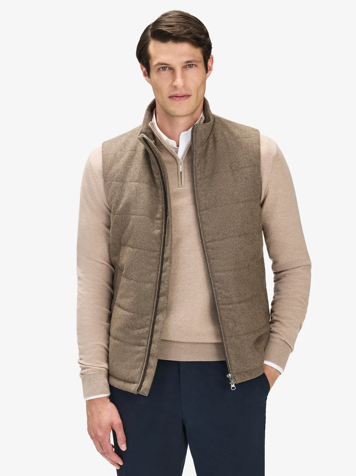 Bruin Flanellen Gilet