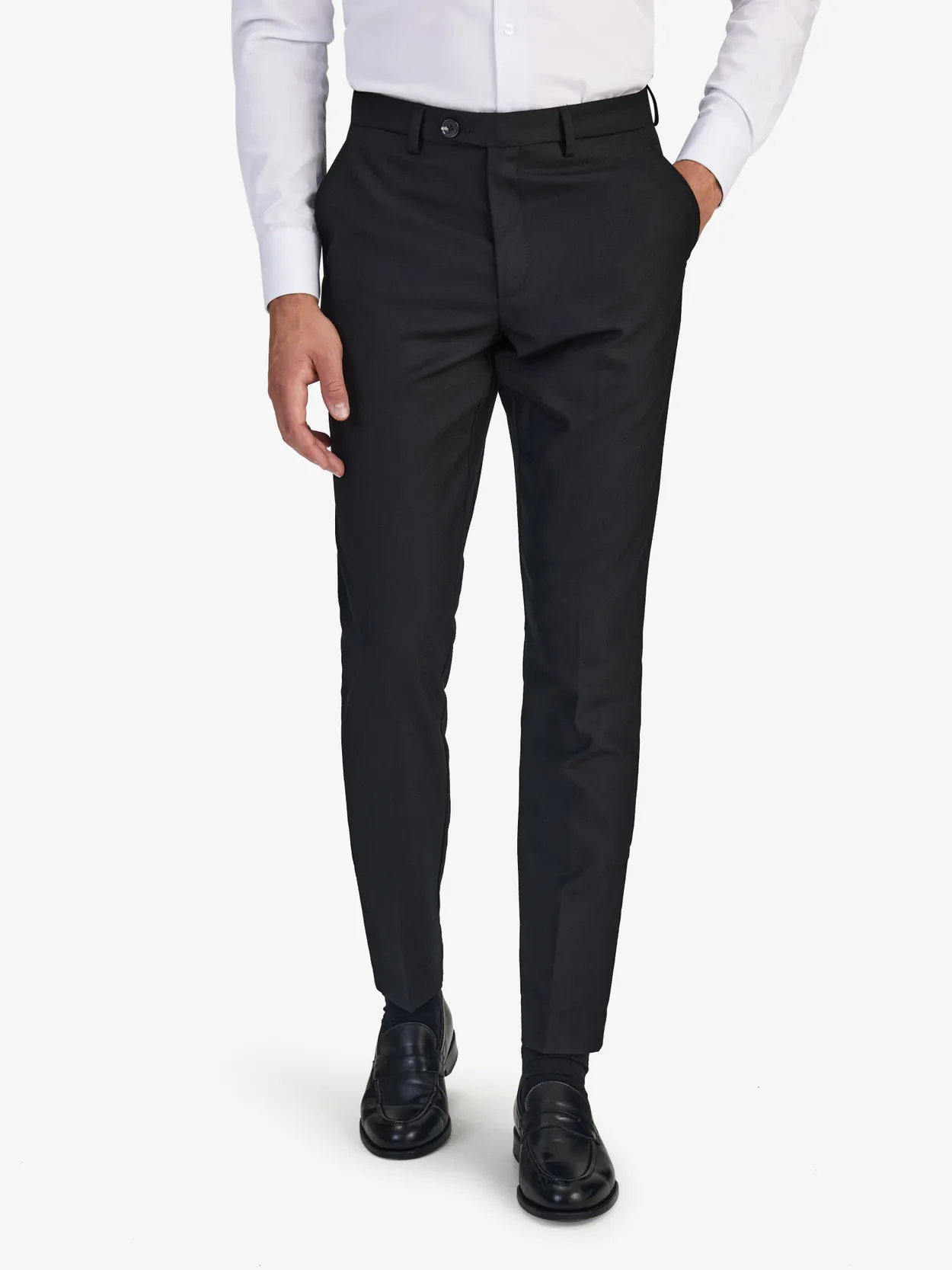 Black Wool Trousers Sortino