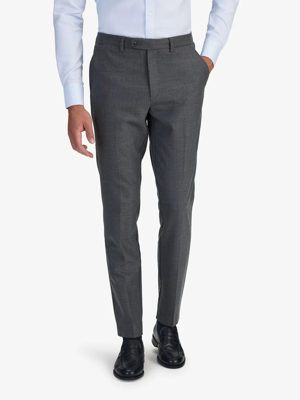 Grey Wool Trousers Sortino