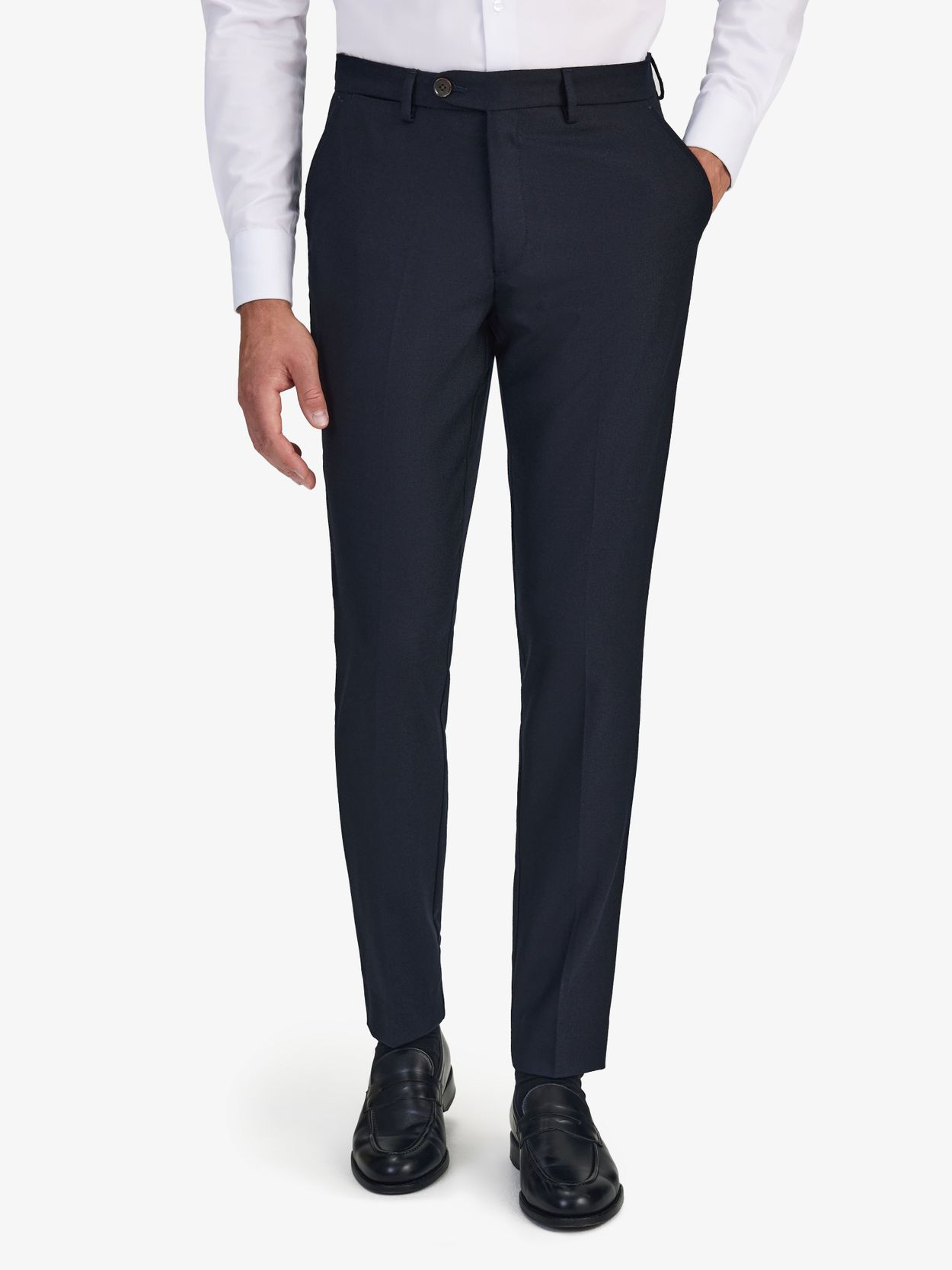 Blue Wool Trousers Sortino