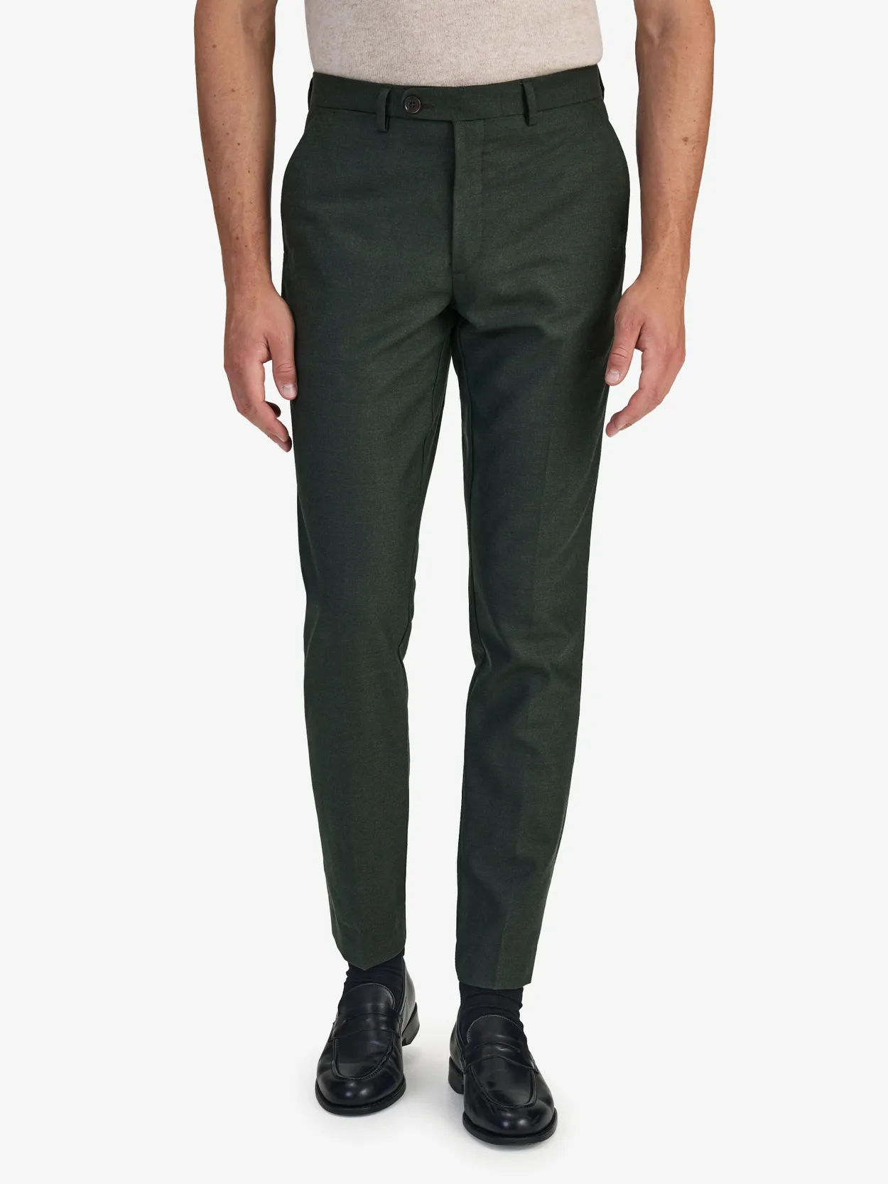 Green Wool Trousers Sortino