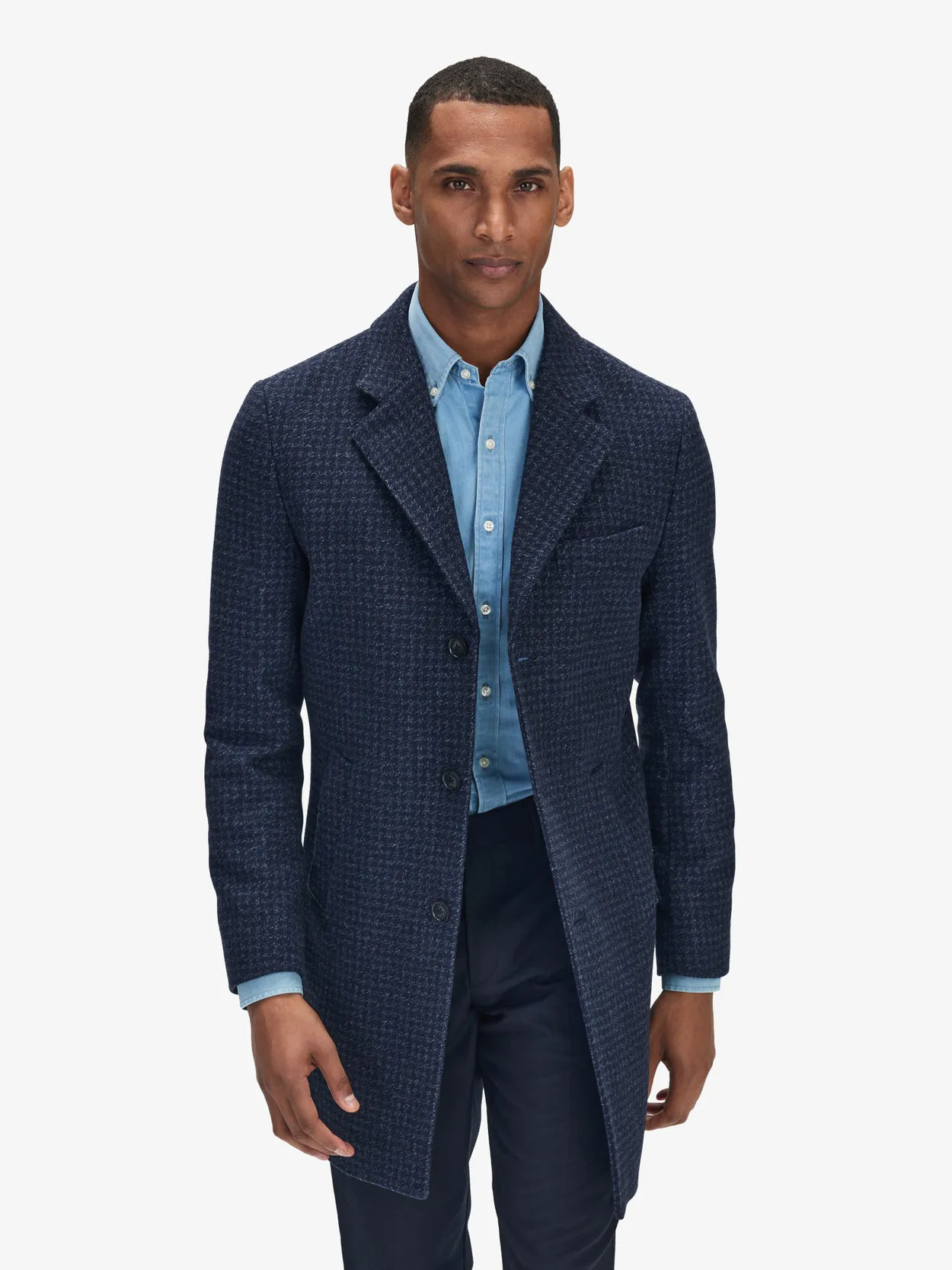 Blue wool outlet coat mens