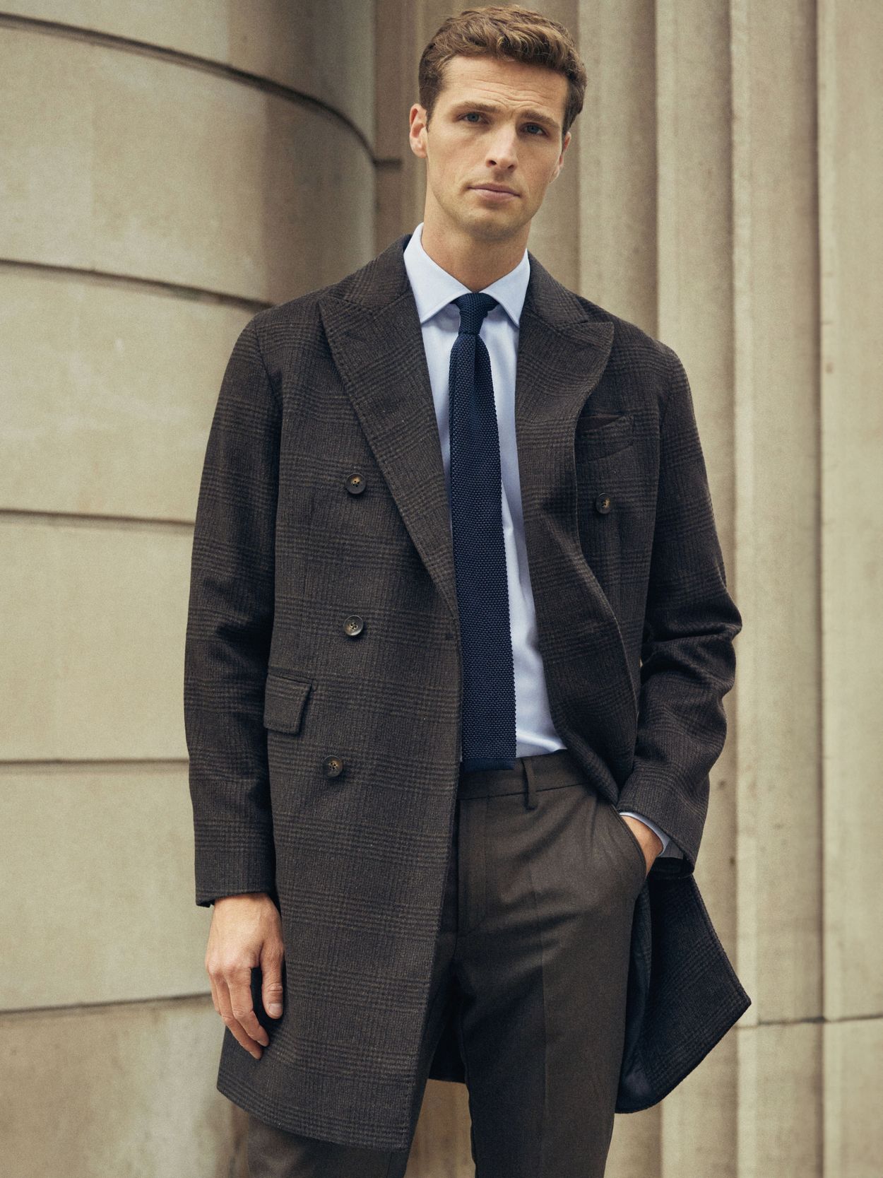 Brown Coat Wool Cashmere Buy online John Henric