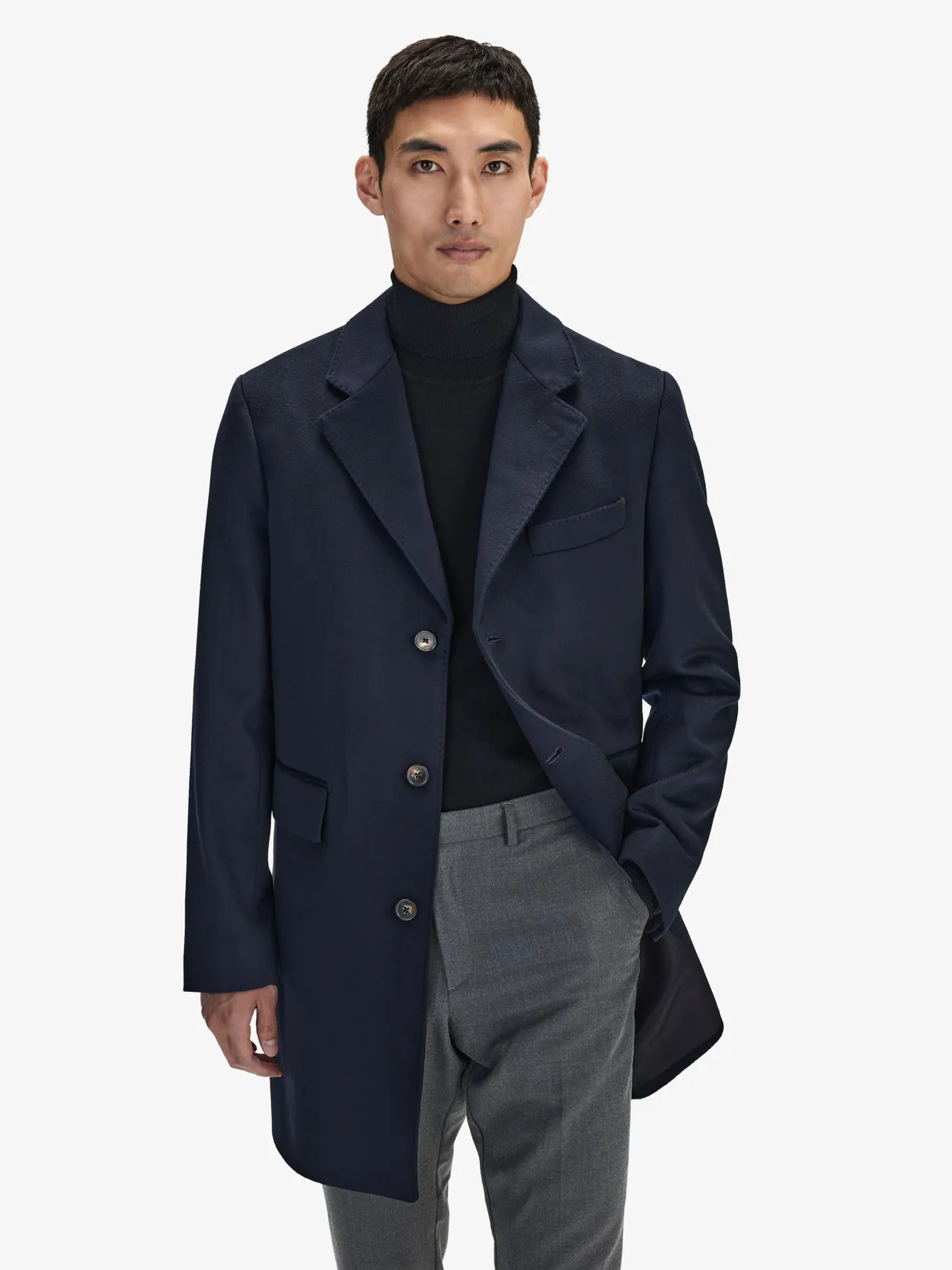 Blue Cashmere Coat