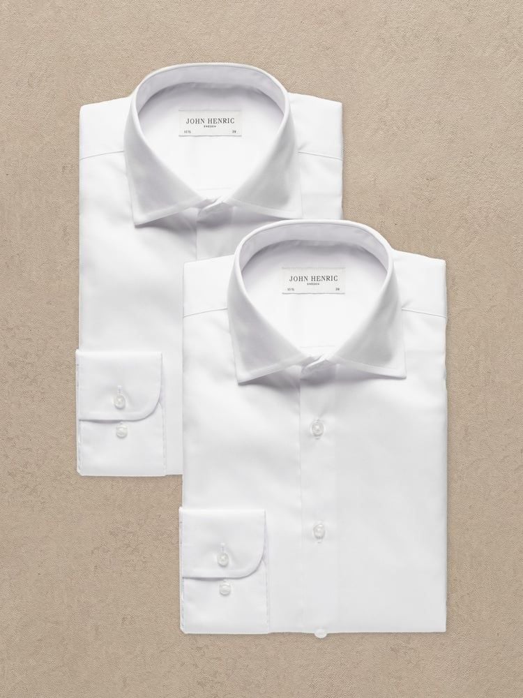 2-Pack White Shirts
