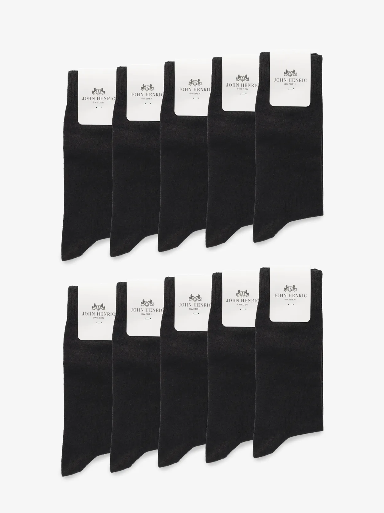 10er-Pack schwarze Socken