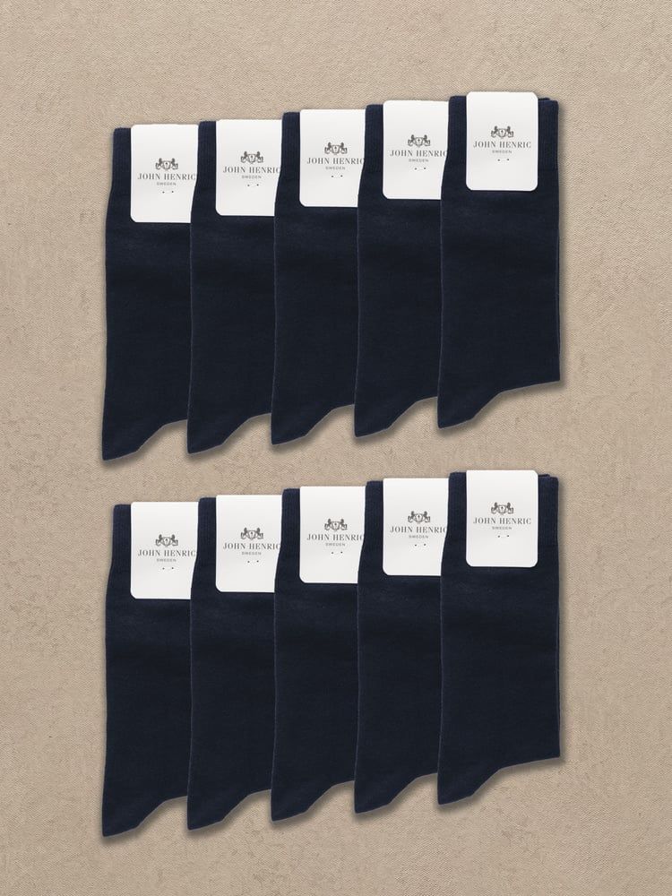 10-Pack Blue Socks
