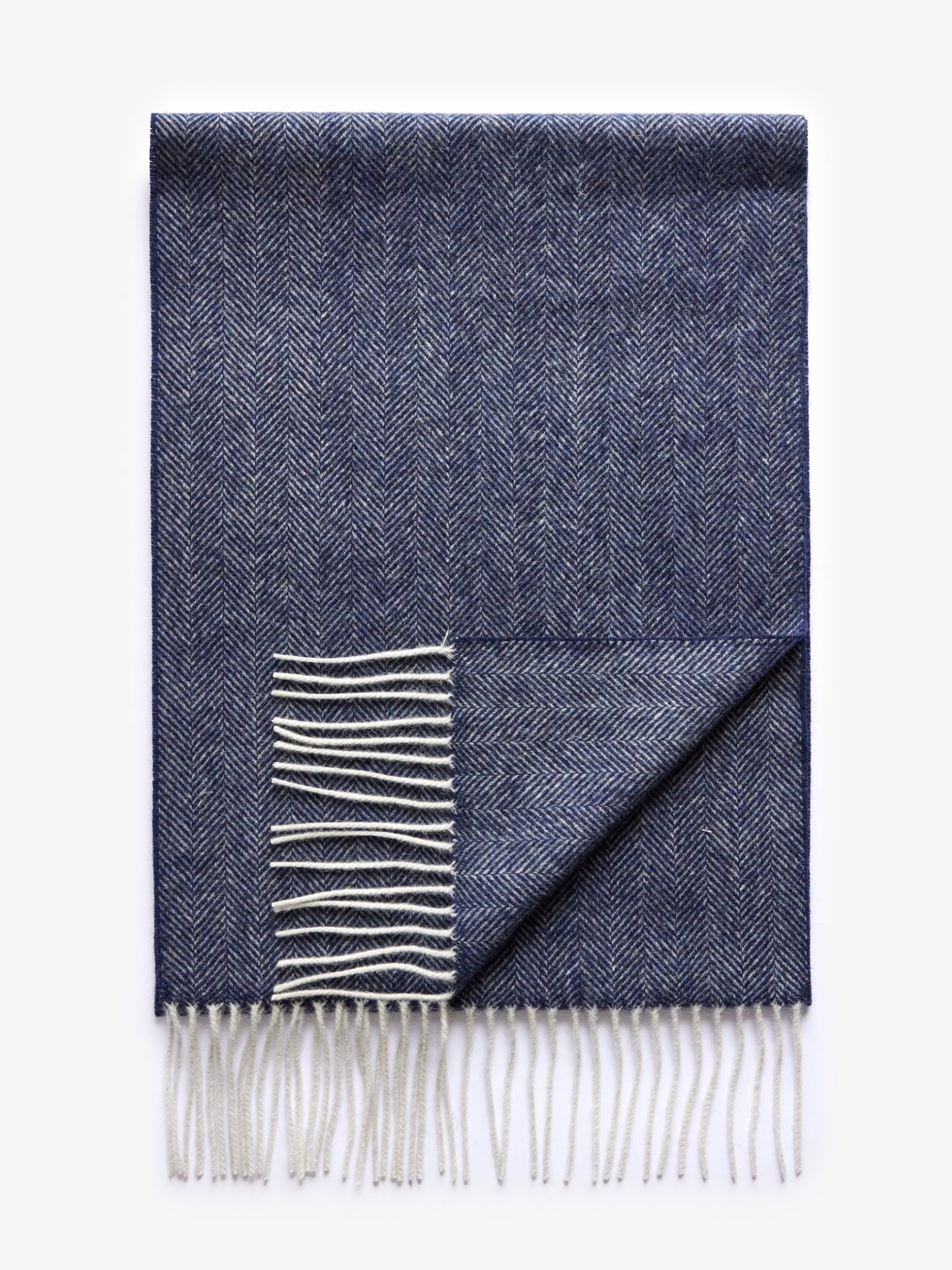 Blue Winter Scarf - Wool Woven - Buy online | John Henric