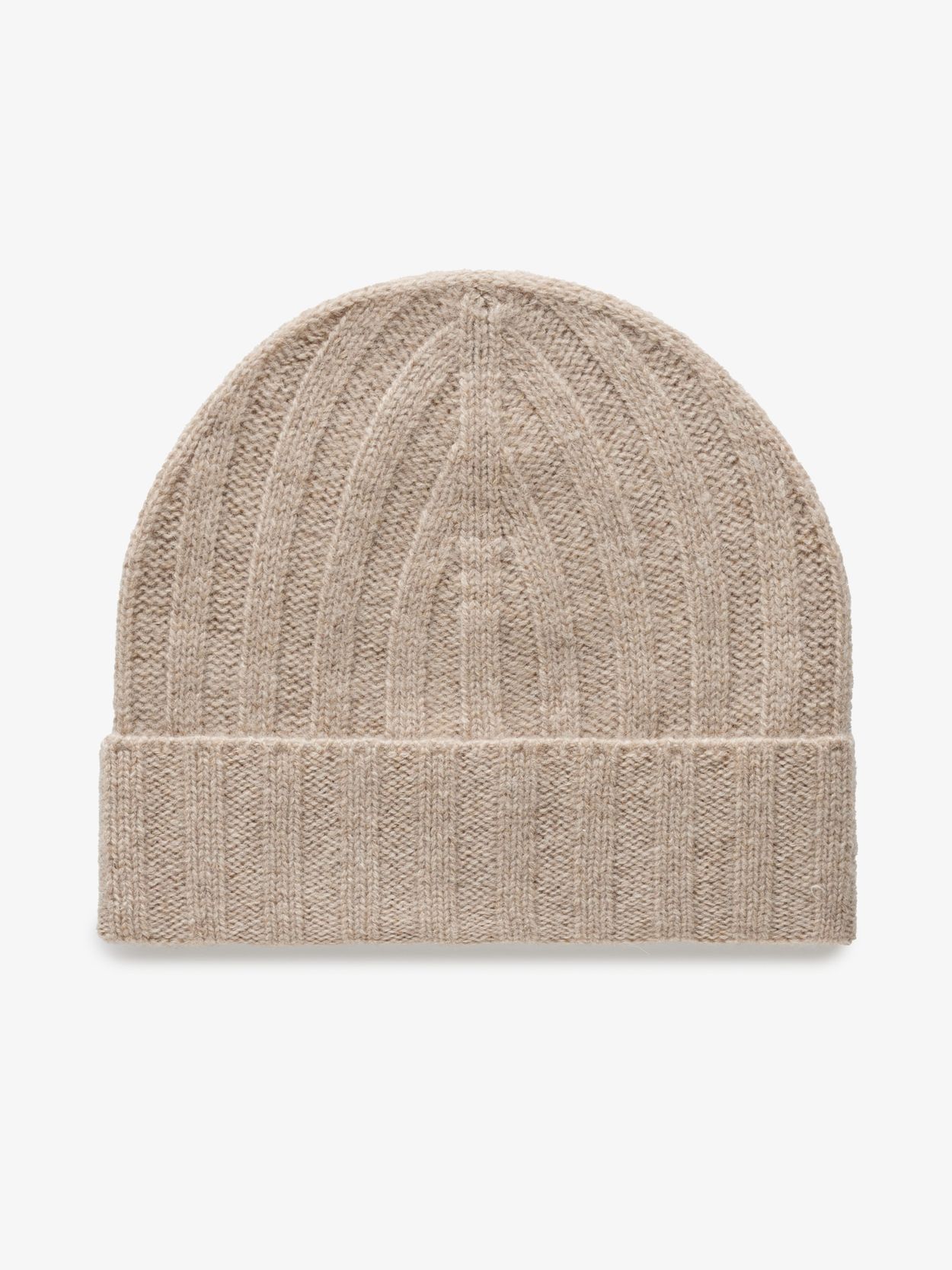 Image number 3 for product Beige Wool Beanie & Scarf