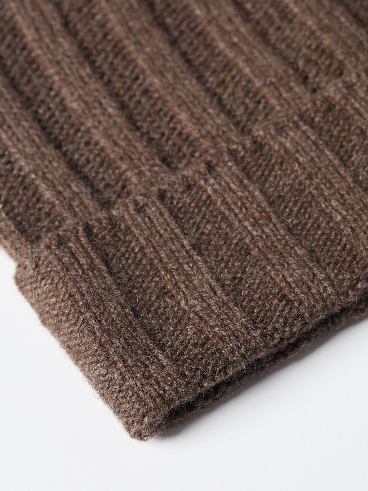 Image number 4 for product Brown Wool Beanie & Scarf