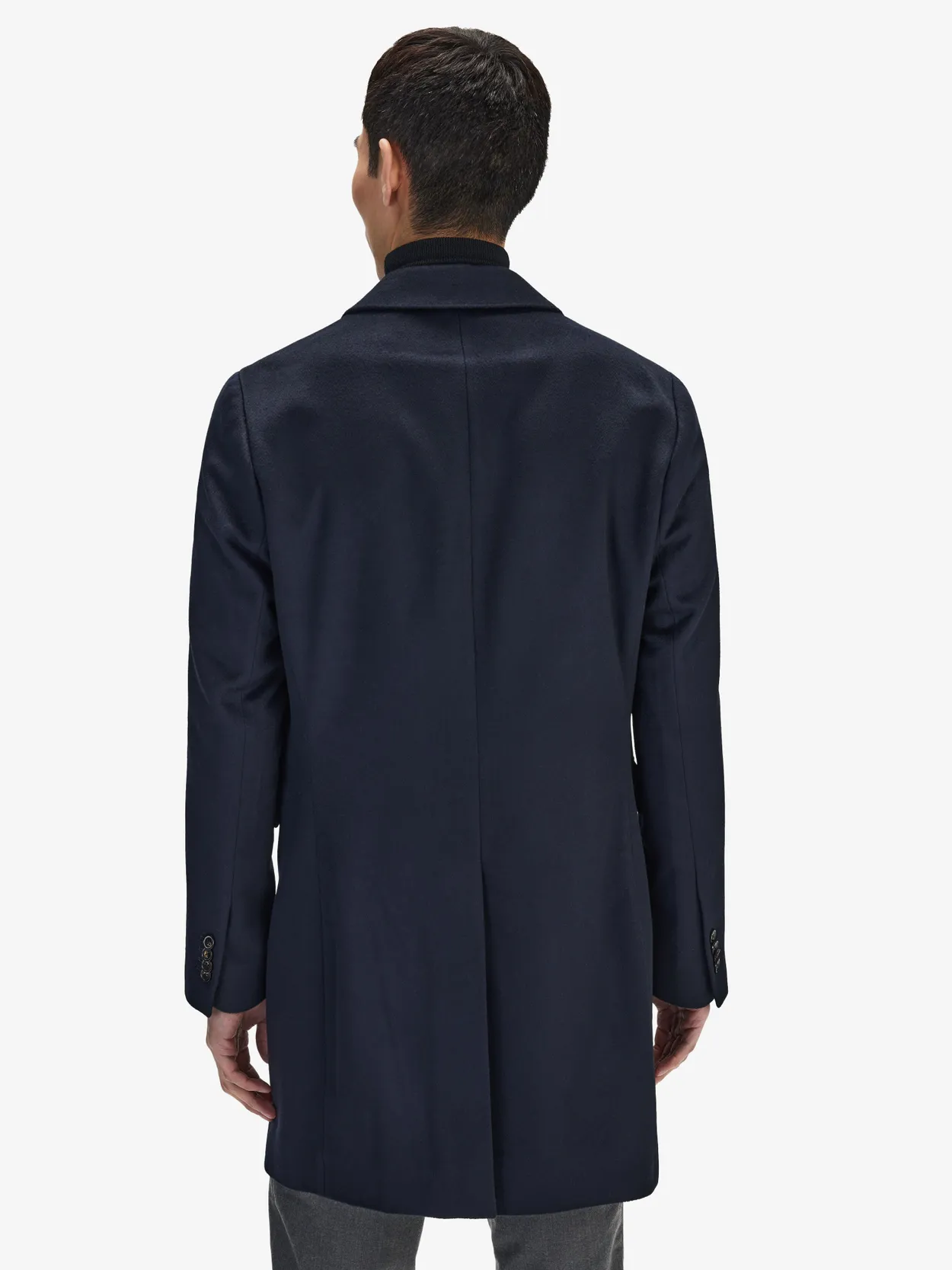 Image number 7 for product Blue Cashmere Coat & Scarf