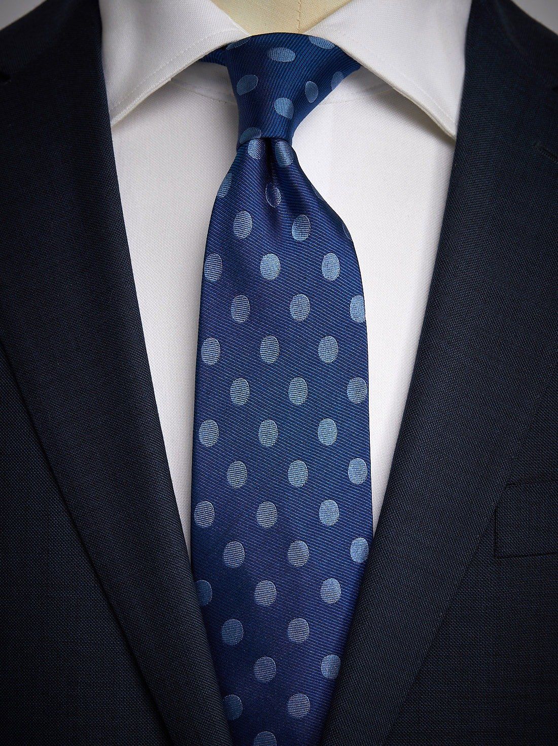 Blue Tie Polka Dot