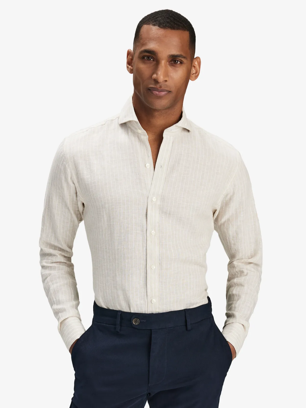 Sand Striped Linen Shirt